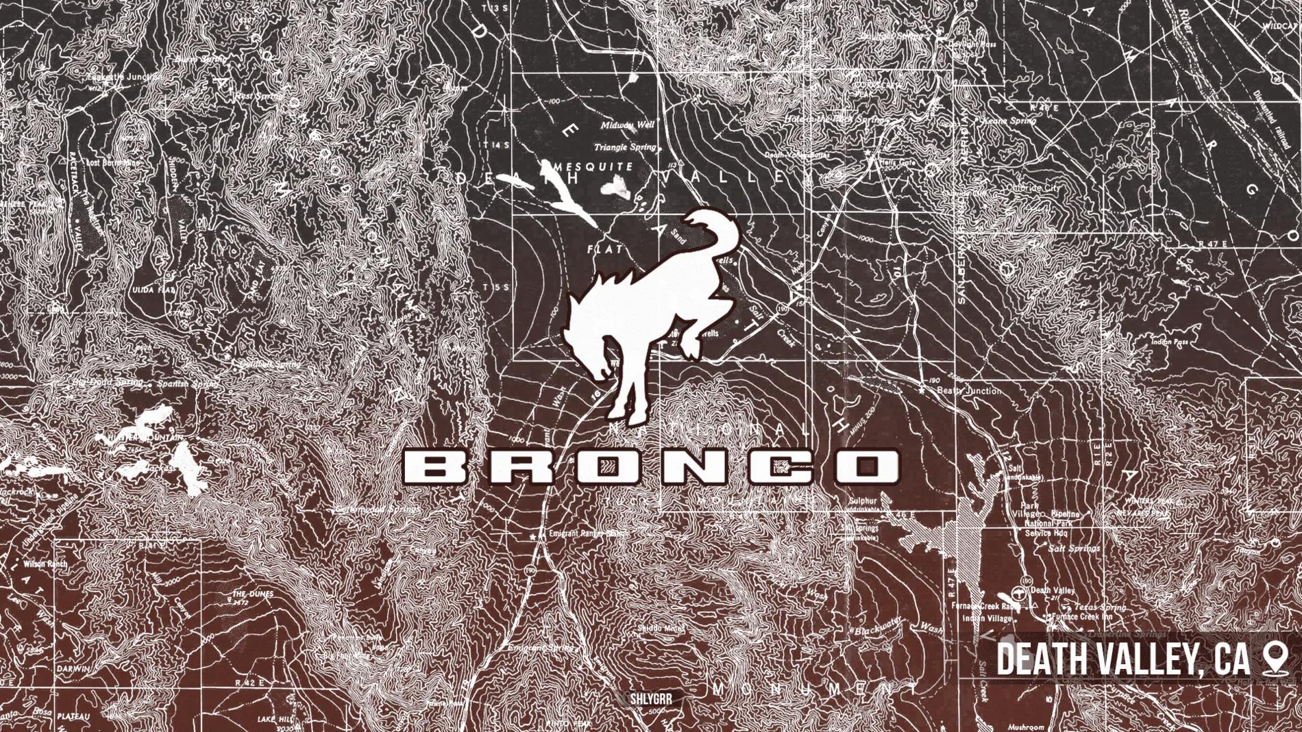 Ford Bronco Bronco Topographic Desktop Wallpapers dv_white_1080