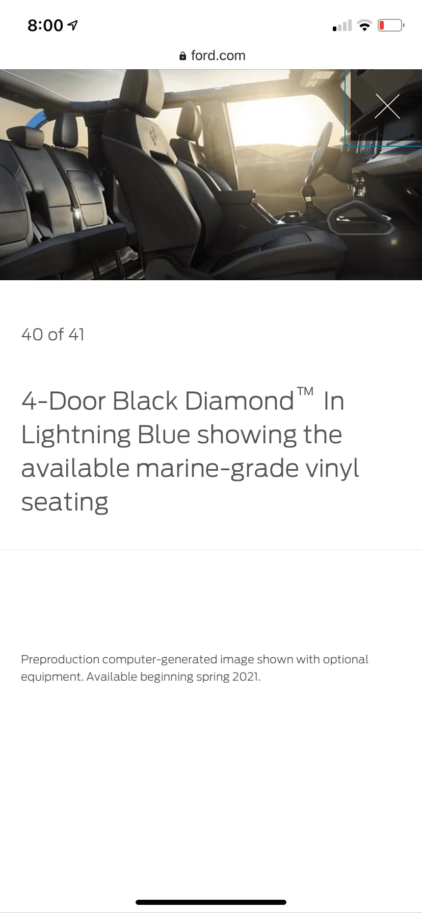 Ford Bronco Lightning Blue Painted Bronco Body 6F797FF8-93C2-46D7-B7D2-50C2B3AE7C7A
