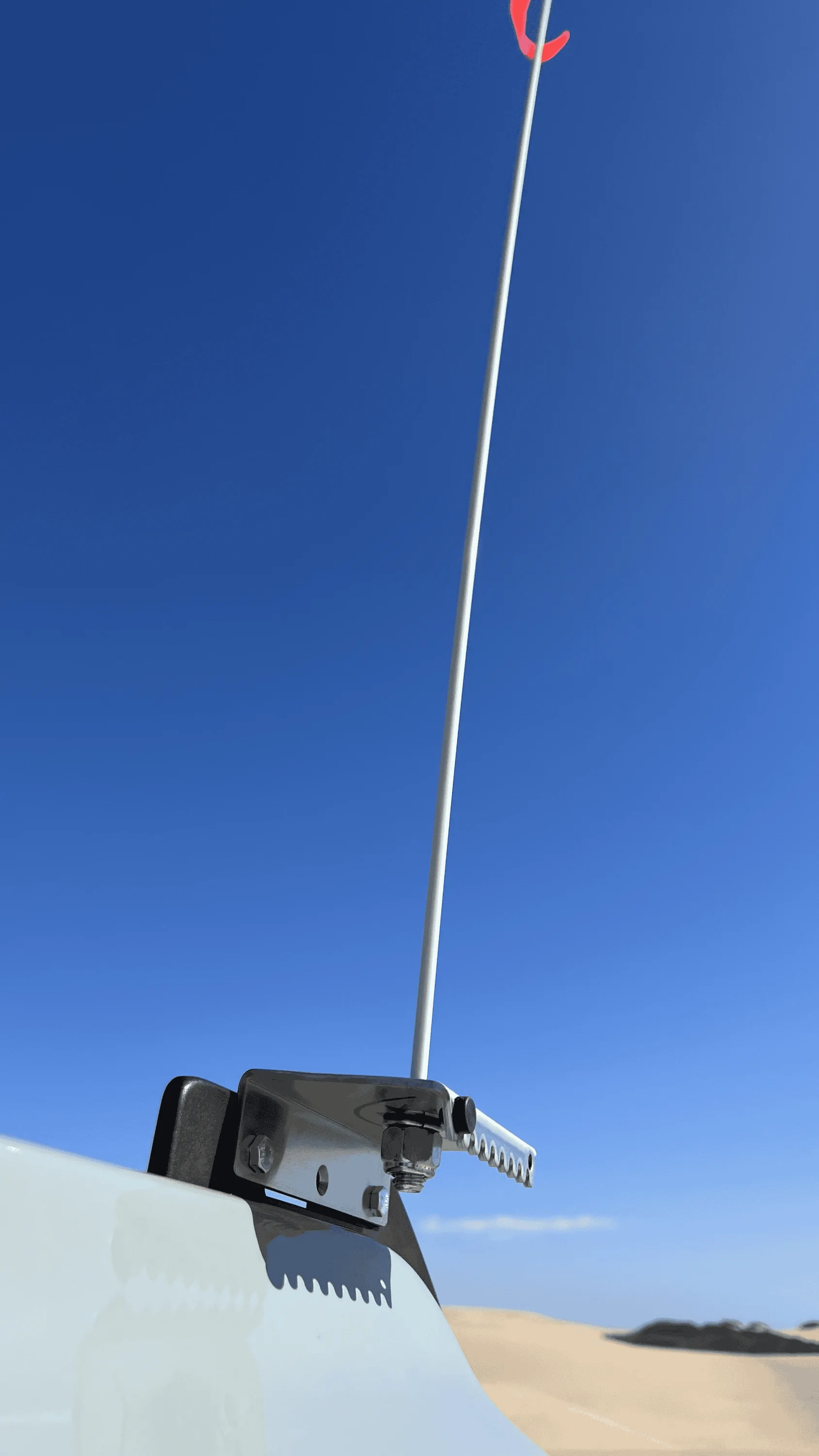 Ford Bronco FLAG WHIP quick solution installed tempImagetJKxbE