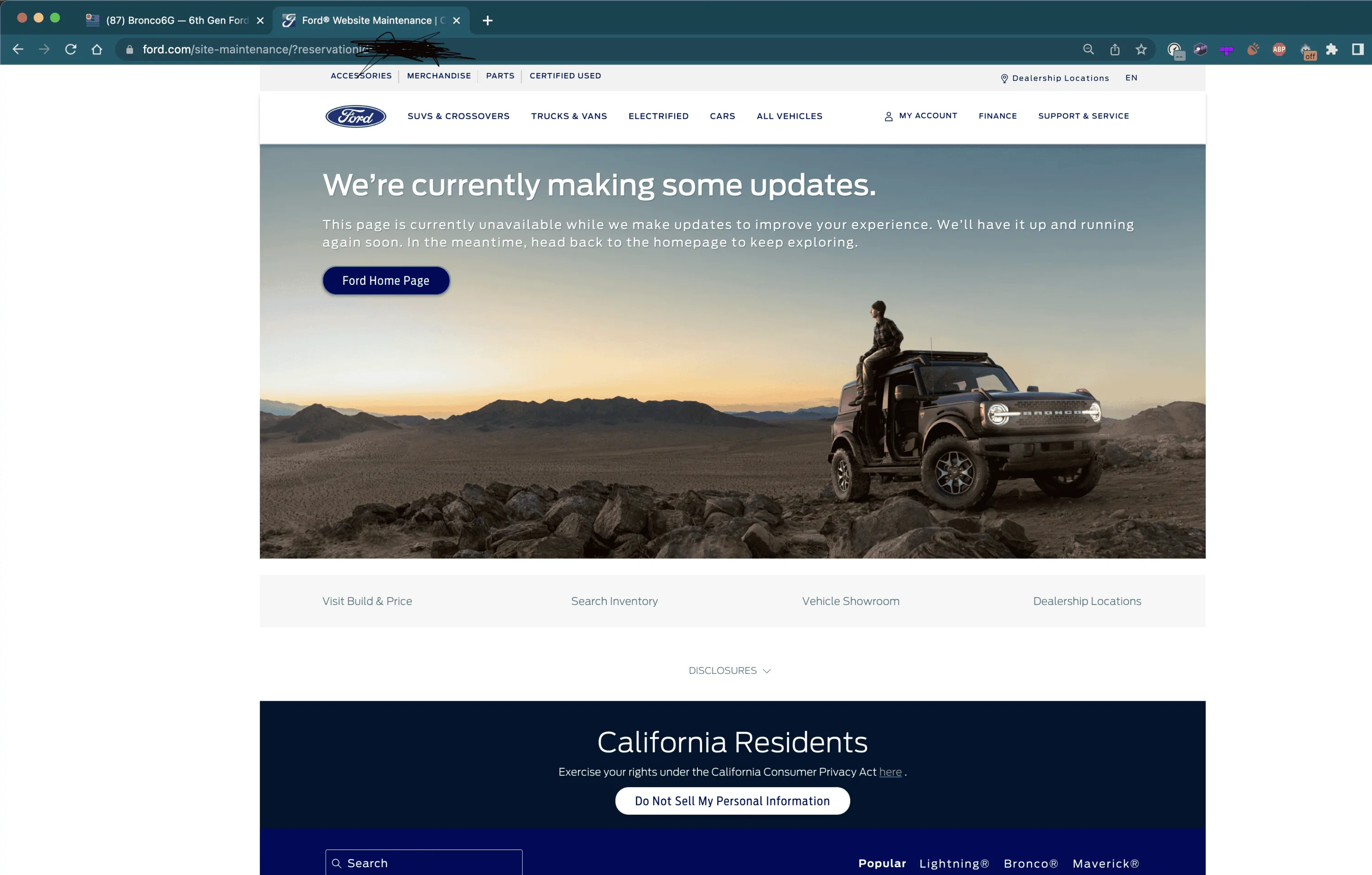 Ford Bronco Backdoor link shut-down?....oh boy Screen Shot 2022-11-03 at 12.21.39 AM