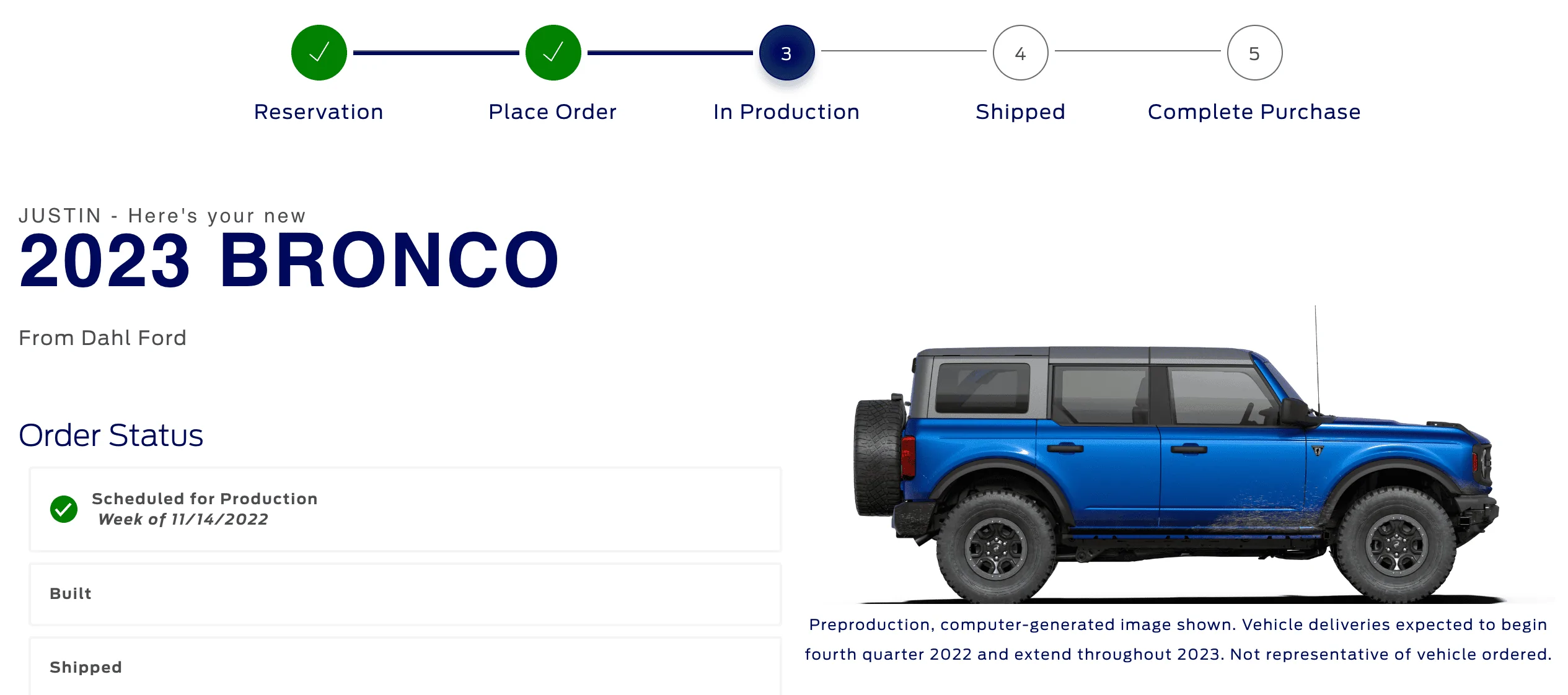 Ford Bronco 11/14/22 Build Week - w/Spreadsheet Screen Shot 2022-11-03 at 7.56.23 PM