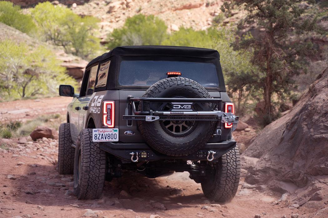 Ford Bronco DV8 Offroad | Spare Tire Guard & Accessory Mount bronco-spare-tire-guard-armor_1051x700
