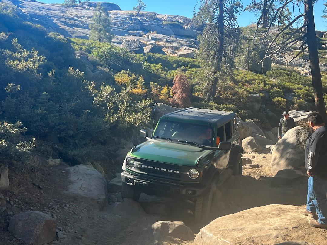 Ford Bronco Group of Broncos on Rubicon Trail Loon Lake to Little Sluice thumbnail