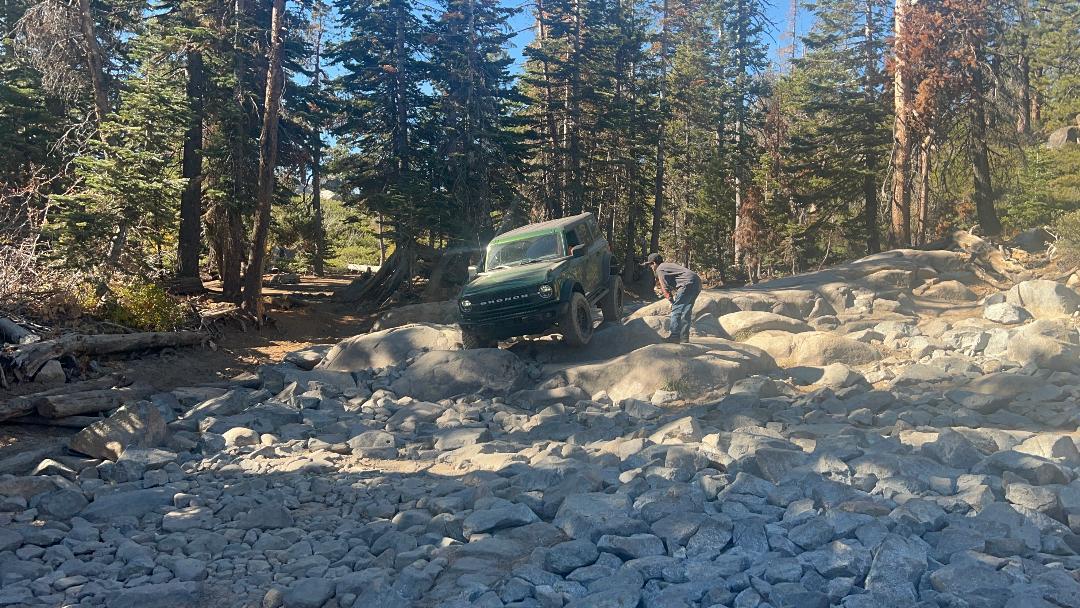 Ford Bronco Group of Broncos on Rubicon Trail Loon Lake to Little Sluice thumbnail (13)
