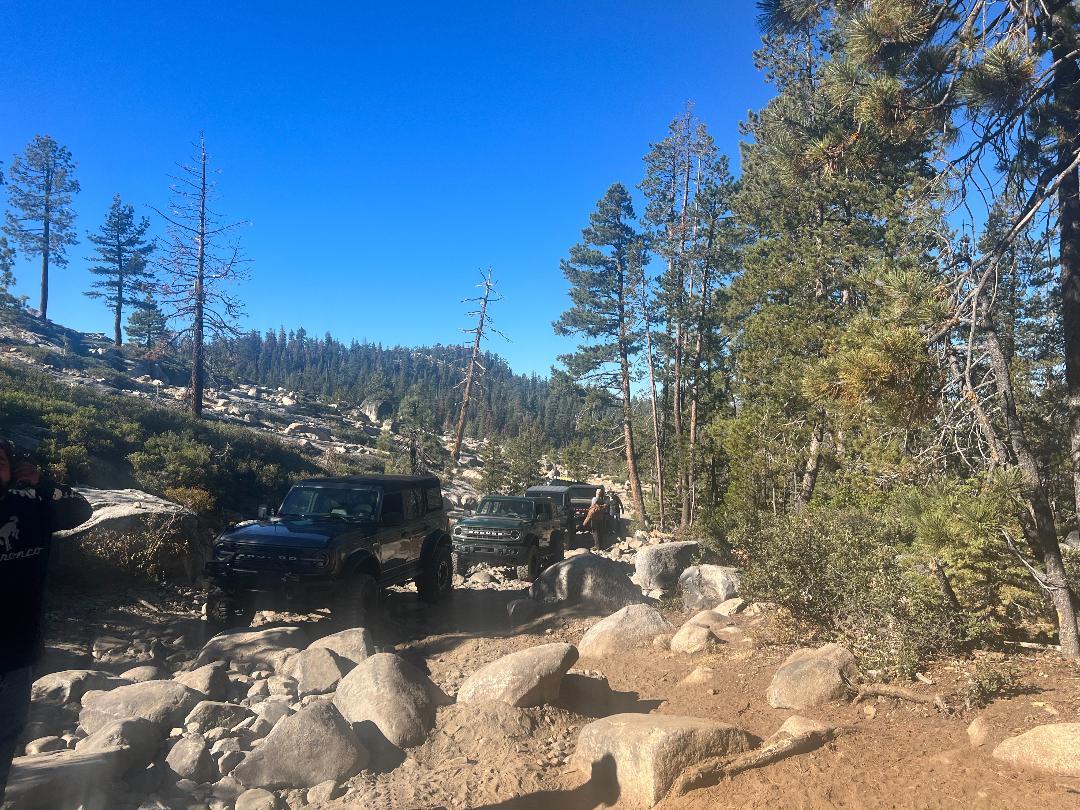 Ford Bronco Group of Broncos on Rubicon Trail Loon Lake to Little Sluice thumbnail (1)