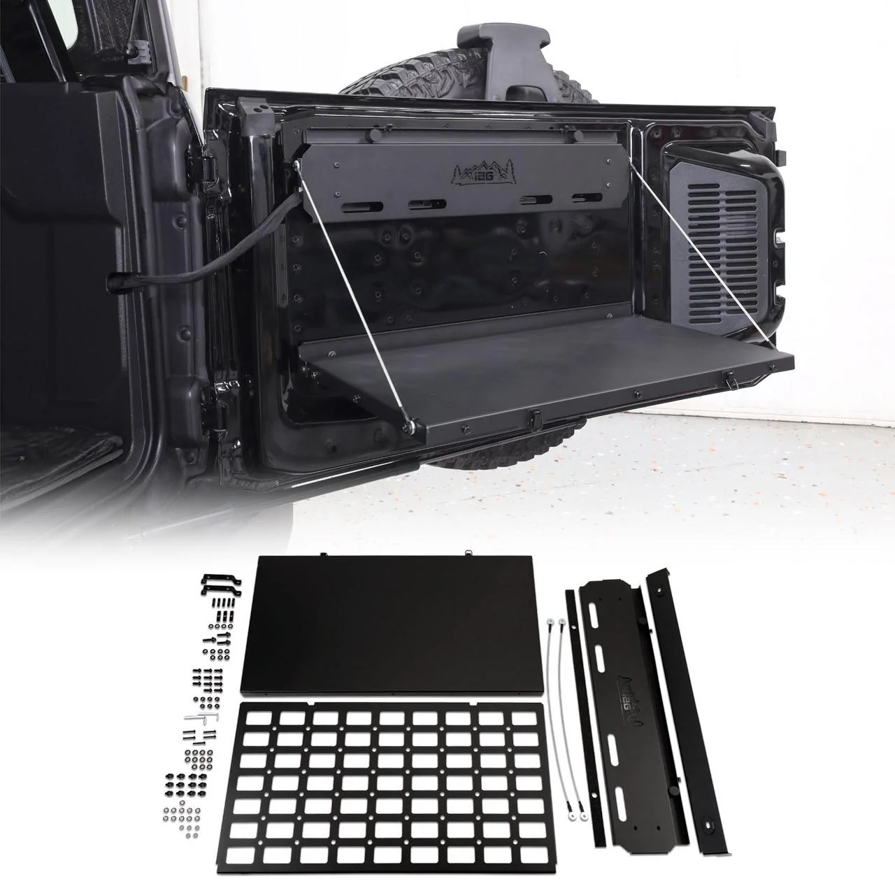 Ford Bronco New IAG folding tailgate table with molle panel C5D53B6C-AD9A-46FE-9D22-E76C5088021F