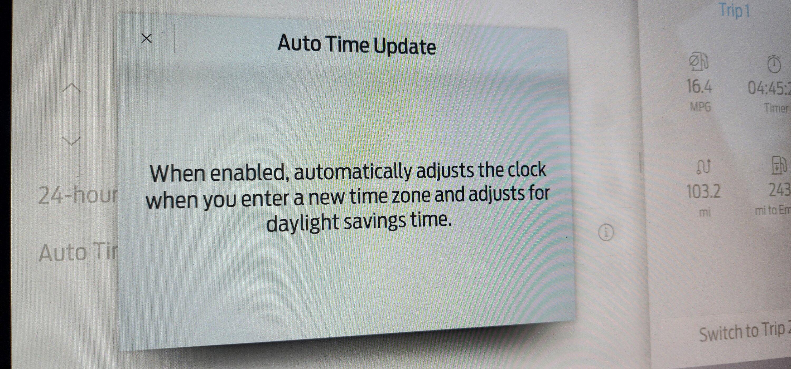 Ford Bronco Do Clocks Change Automatically With Daylight Savings? 20221105_143231