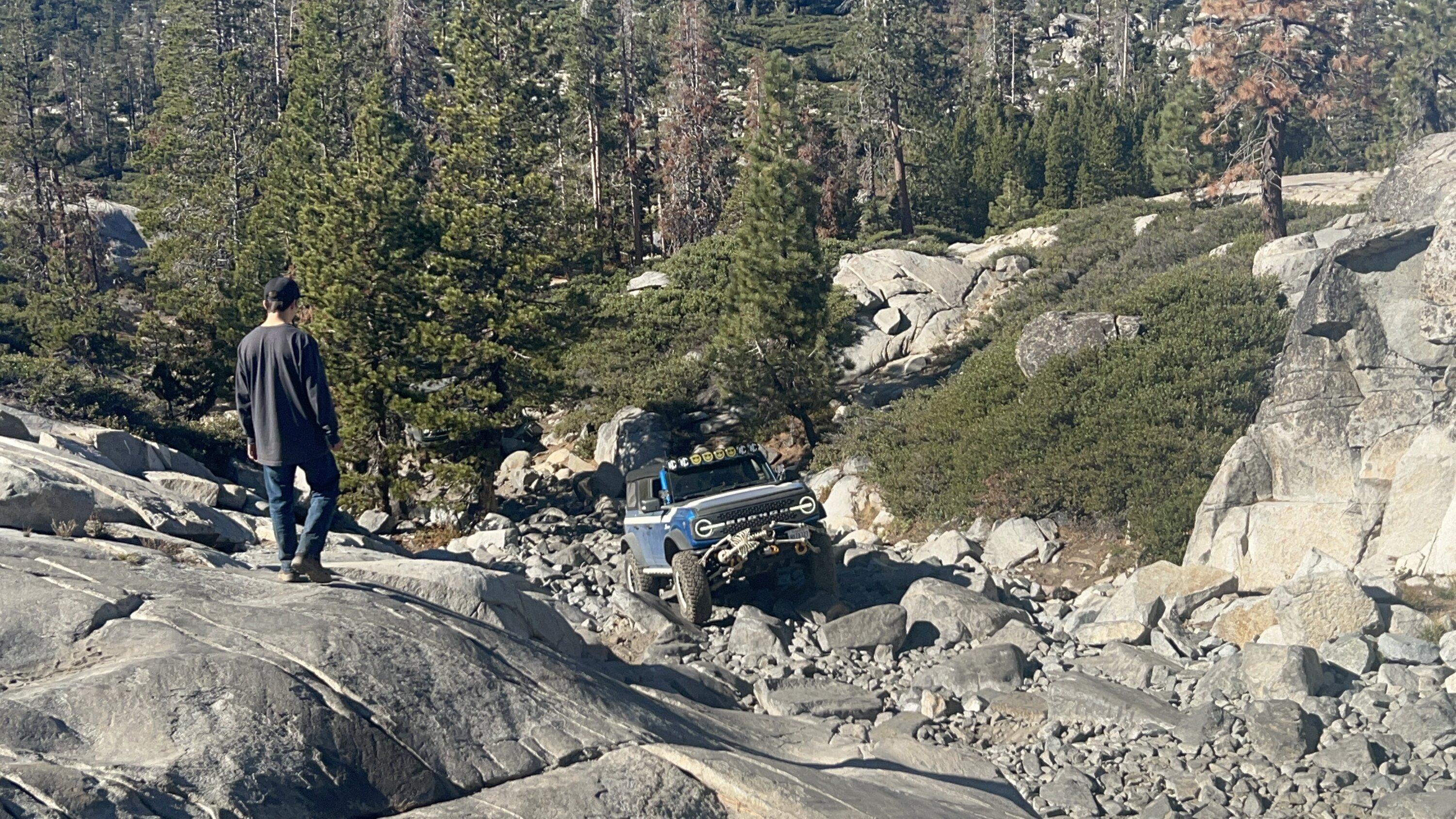 Ford Bronco Group of Broncos on Rubicon Trail Loon Lake to Little Sluice IMG_5088.JPG