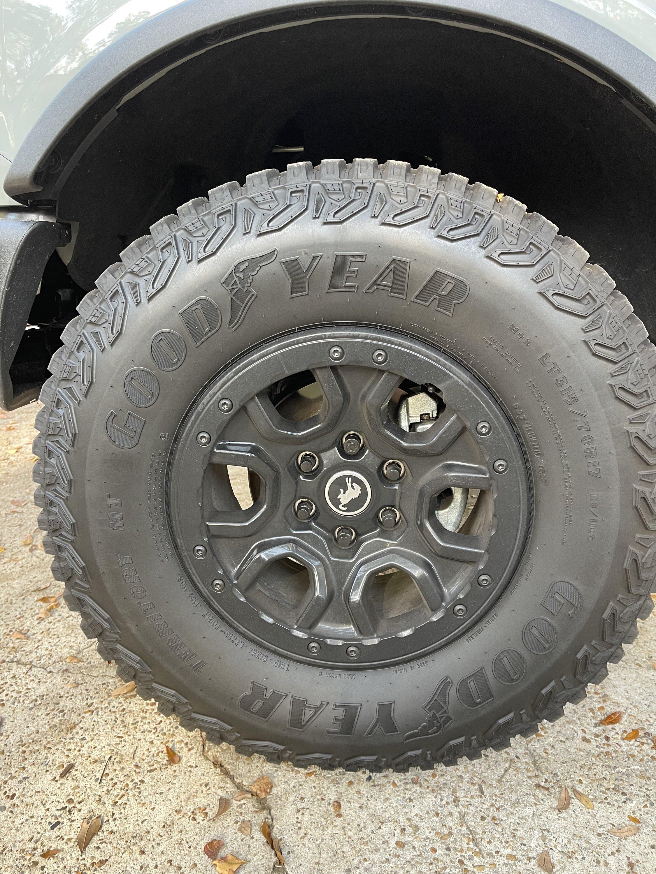 Ford Bronco Selling set of 5 OEM Sasquatch black wheels - $1,000 58DE7EBD-D668-456E-804A-9F6DBDE29DF6