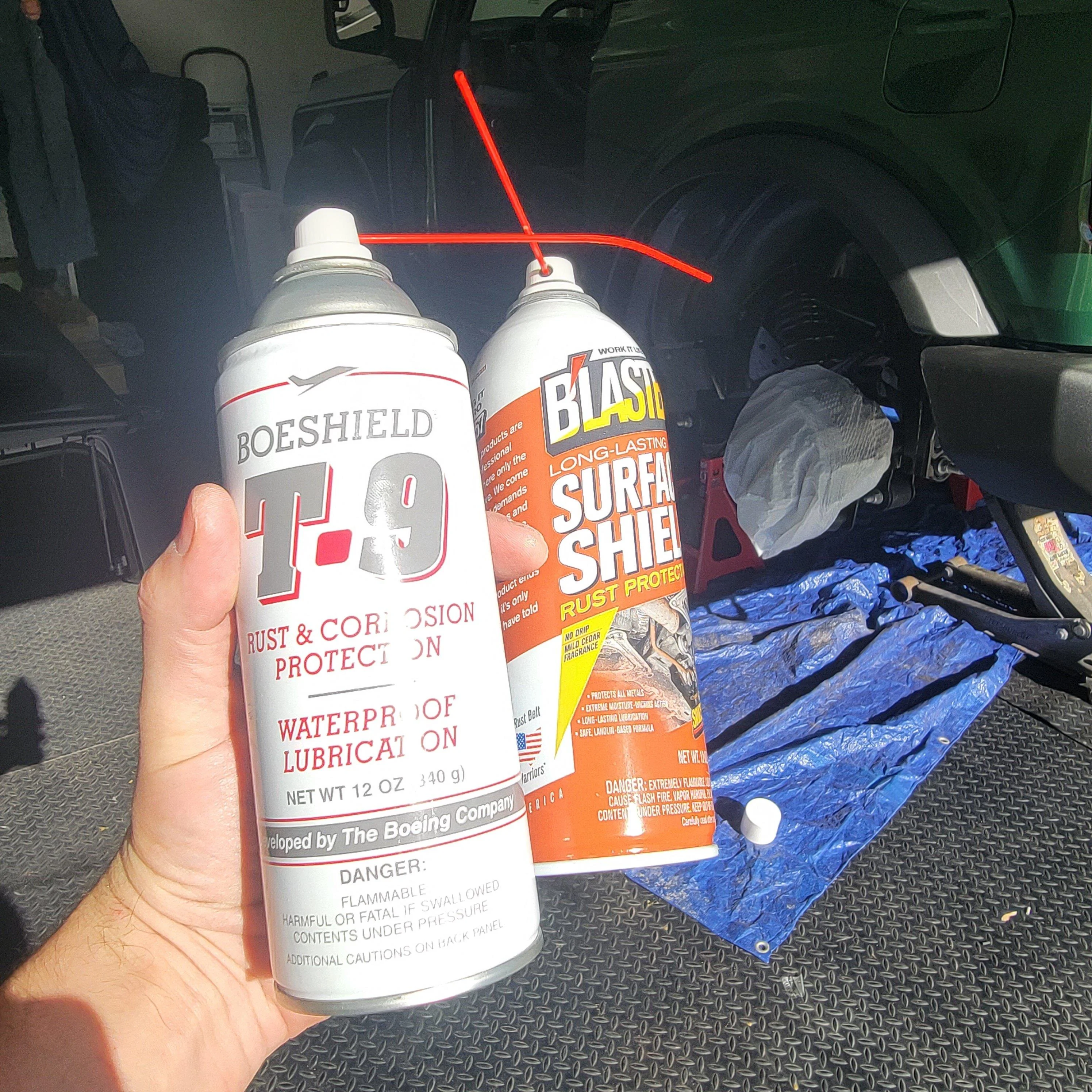 Ford Bronco Rust proofing using NEW PB Blaster Surface Shield & T9 -- DIY & Result Photos 20221110_120629