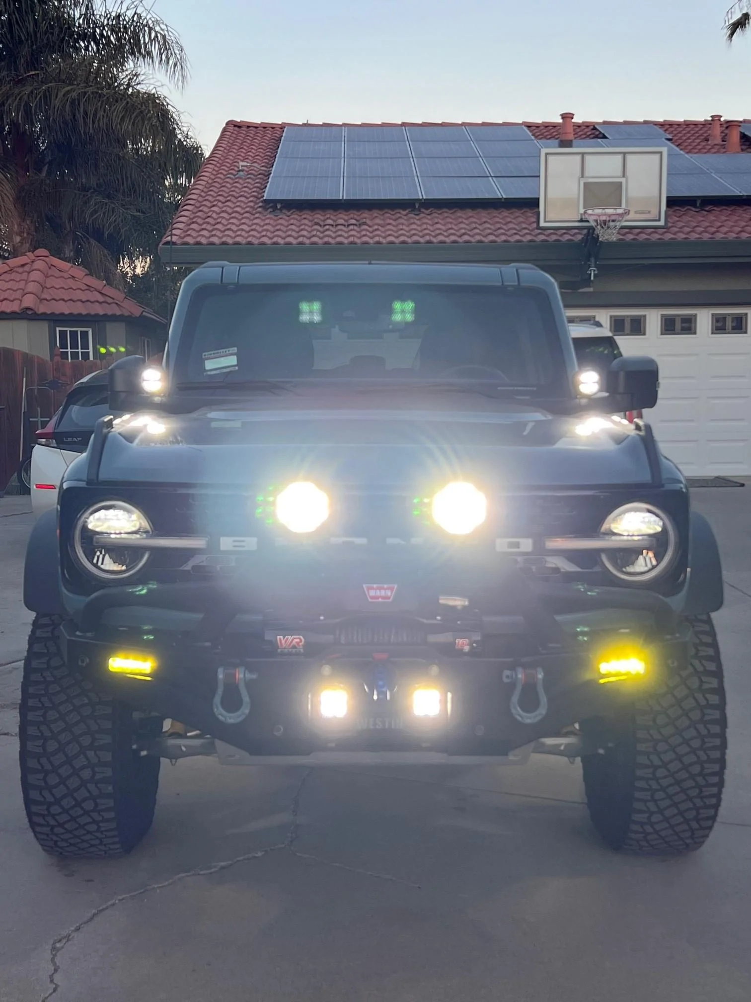 Ford Bronco Westin XTS Front Winch Bumper installed Winch_3