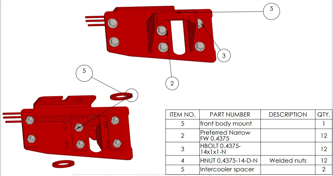 Ford Bronco Body Mount chop bmcv