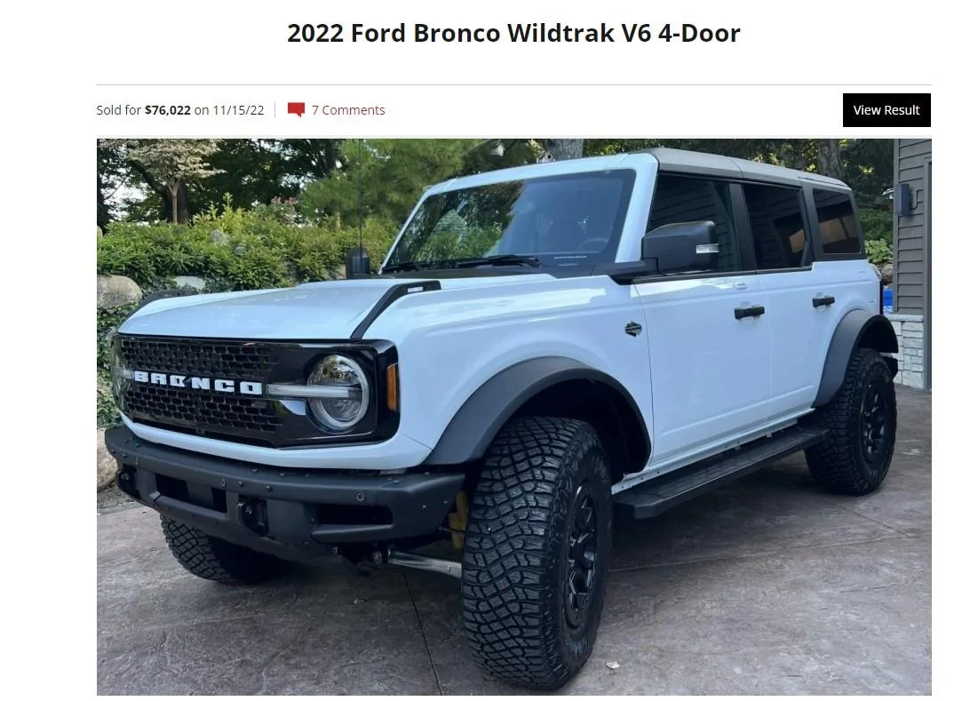 Ford Bronco Prices are starting to drop! aya5u1