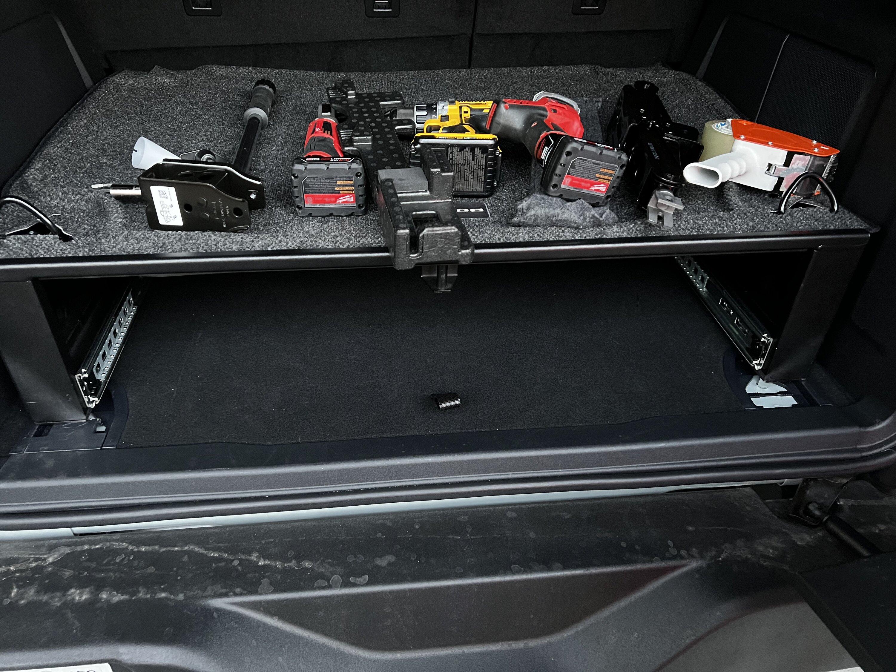 Ford Bronco Ford Cargo Drawer Install DIY - writeup & photos box wo drawer