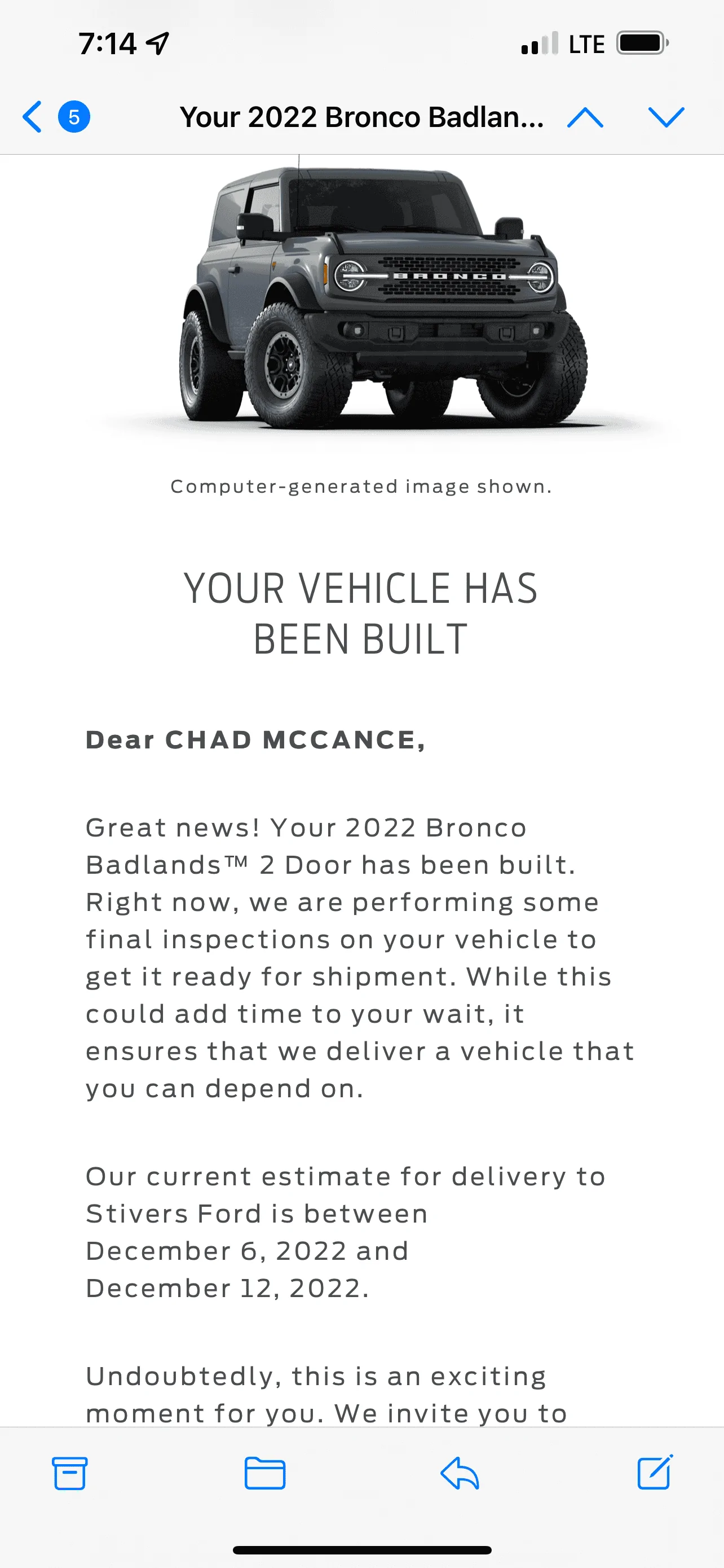 Ford Bronco 11/7/22 Build Week w/ Spreadsheet A8C03FCC-D776-457B-A03C-5E4F6C466085