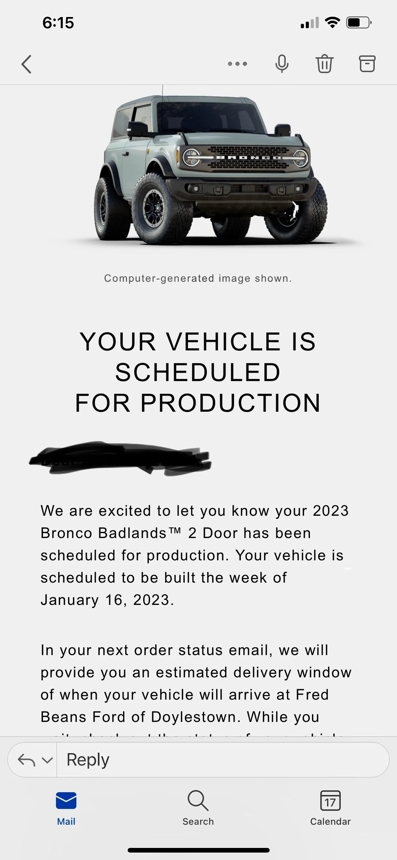 Ford Bronco 📬 Scheduling 11/17 for production weeks through 1/16 [Emails now rolling in!] 229EE8D4-5F26-45F2-B764-6228C41DDDEE