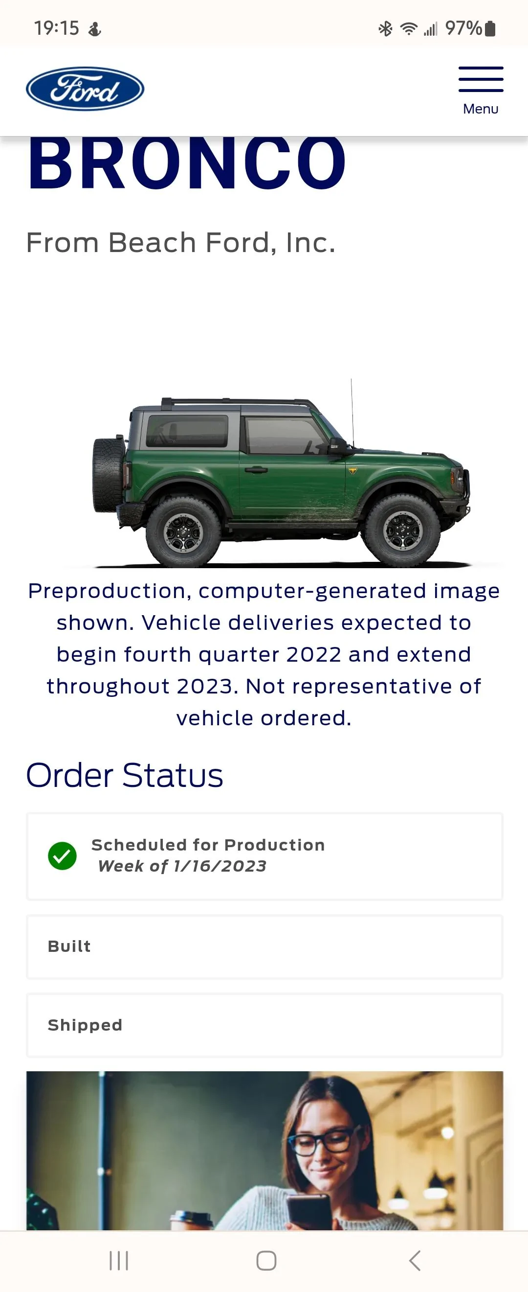Ford Bronco 📬 Scheduling 11/17 for production weeks through 1/16 [Emails now rolling in!] Screenshot_20221117_191544_Chrom