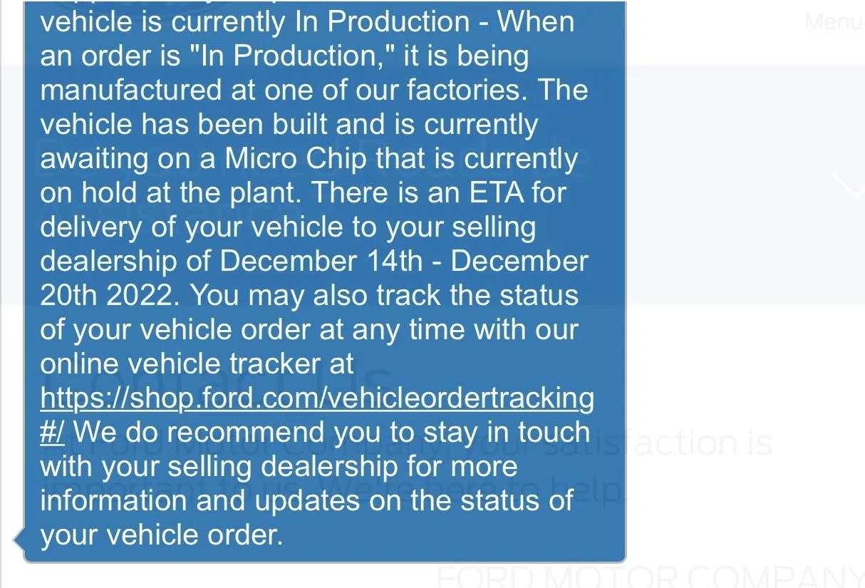 Ford Bronco 11/7/22 Build Week w/ Spreadsheet 94225075-606F-4BB9-B22E-A463D8B41CC1