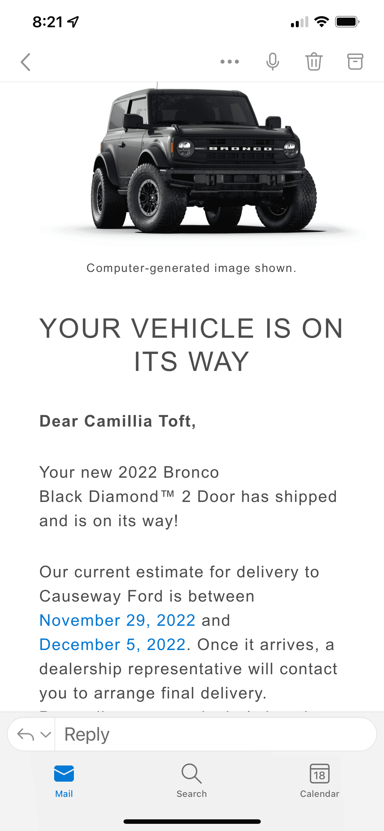 Ford Bronco 11/7/22 Build Week w/ Spreadsheet 6967EC04-D26C-450A-A274-9CEB4E3CC6D2