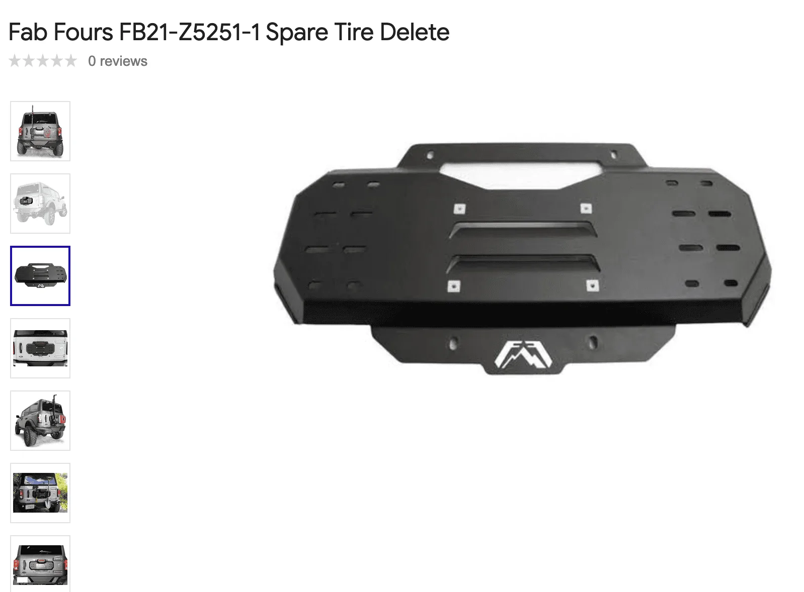 Ford Bronco Spare Delete : No License Plate Screen Shot 2022-11-18 at 9.27.25 AM