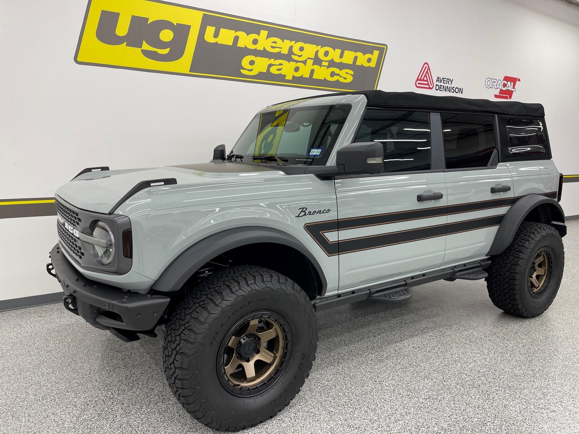 Ford Bronco Two new Bronco graphics kits from Underground! Explorer bronze pin 02