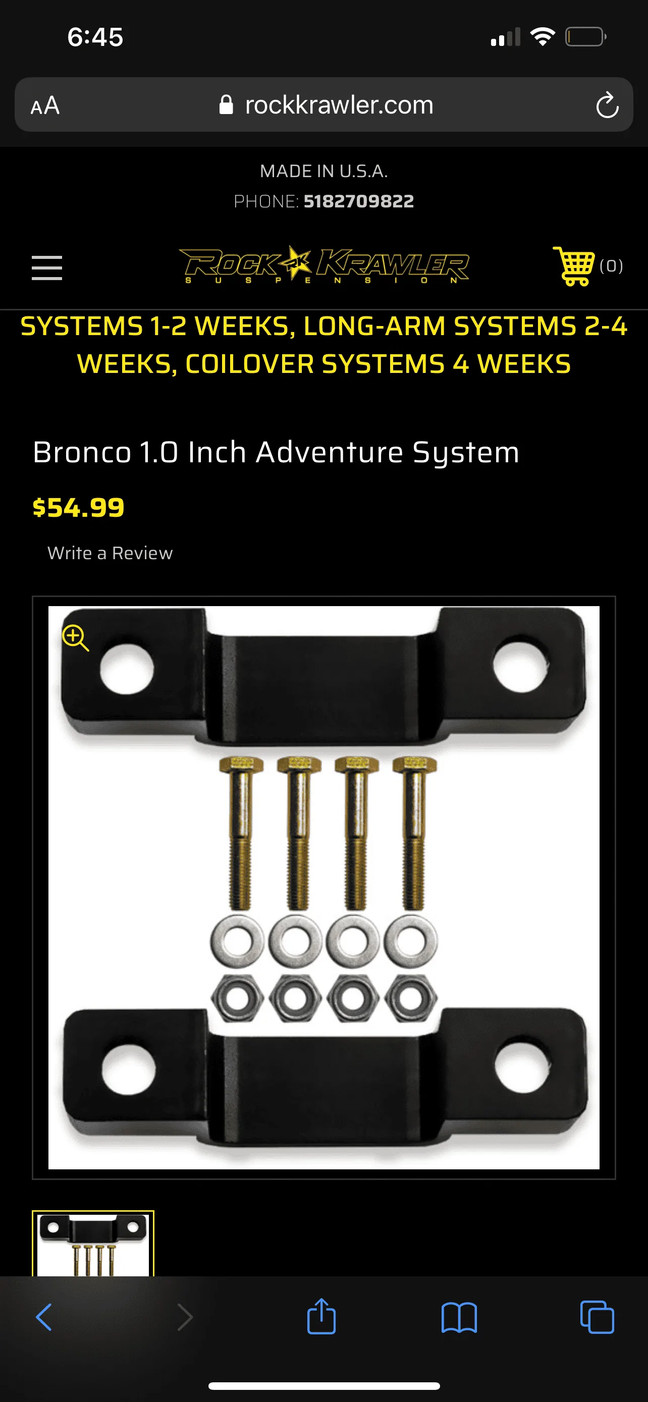 Ford Bronco Rock Krawler leveling kit, lower spacers 897C3A36-7D46-4461-B2F3-A625B6369771