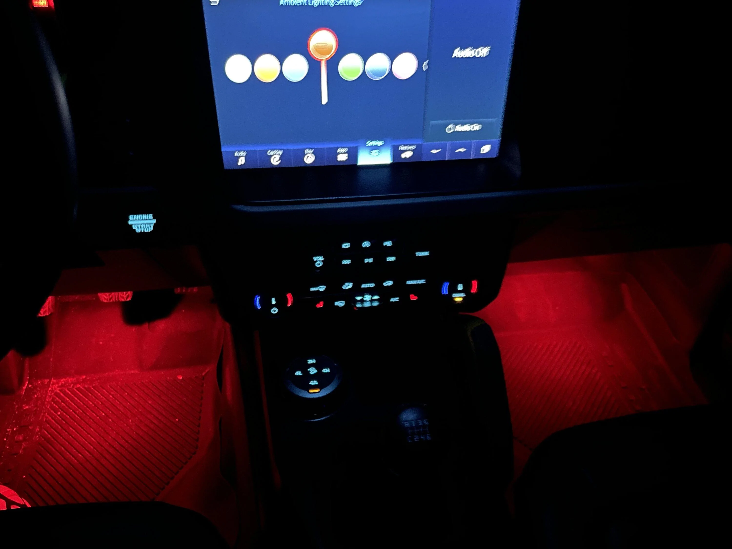 Ford Bronco Color changing ambient lighting using Ford OEM parts E977F456-6C9F-47AE-884E-9D2C78998F32