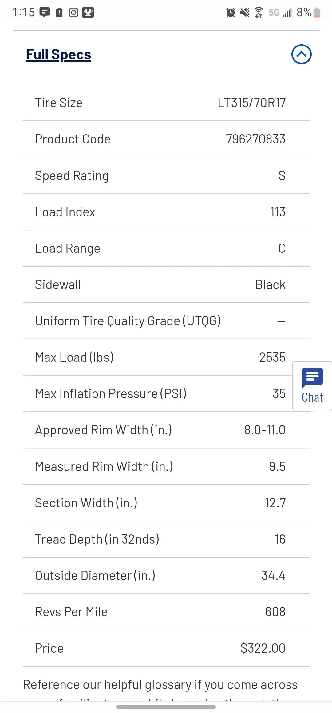 Ford Bronco 39 PSI? REALLY? Screenshot_20221120-131521_Chrom