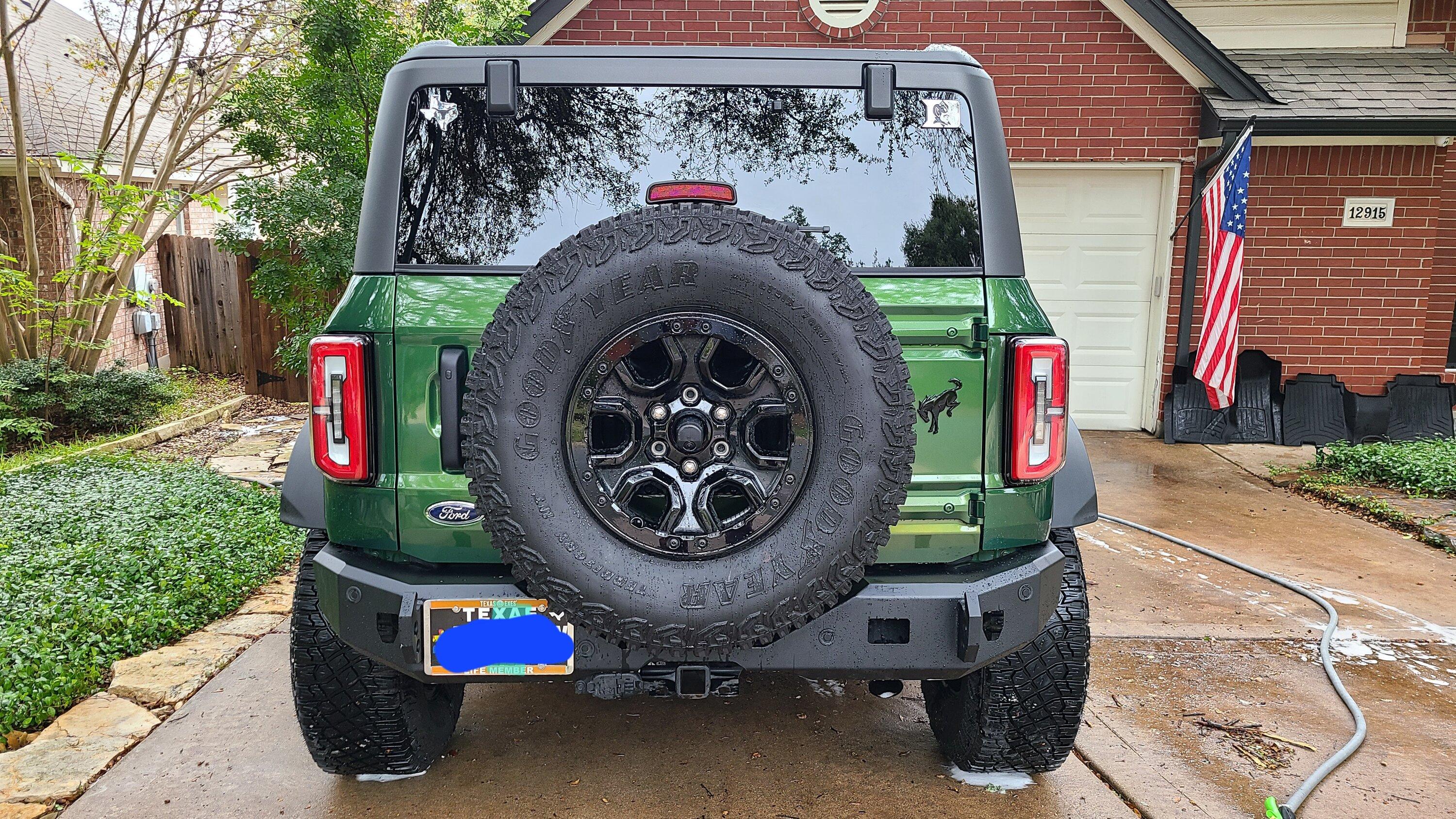 Ford Bronco HAVOC Steel Bender Front Bumper Installed 20221120_095354