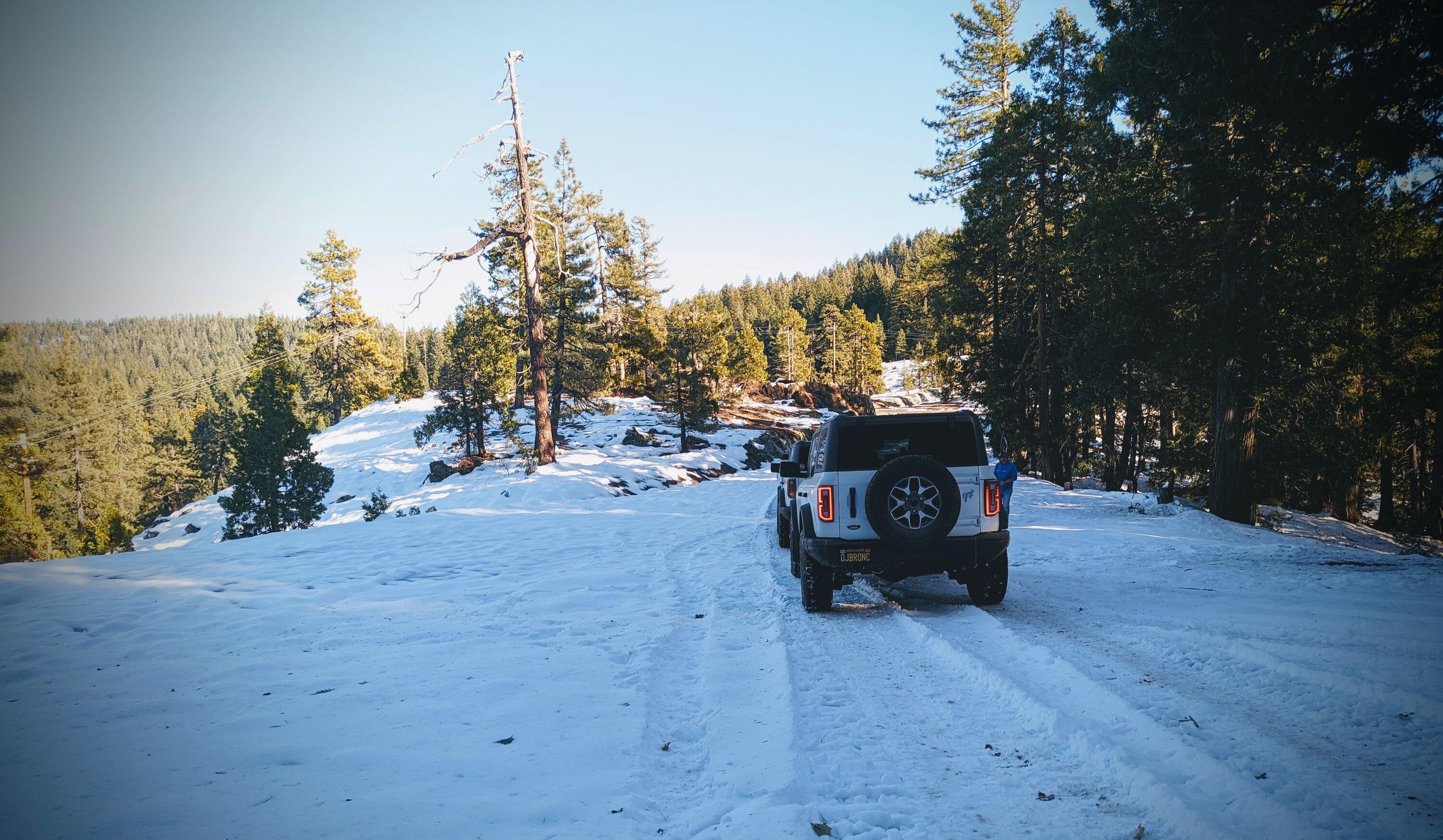 Ford Bronco Northern CA group drive up Poker Flat to Saddleback Mountain - a little detour, but still had fun 20221119_SecondTrail1