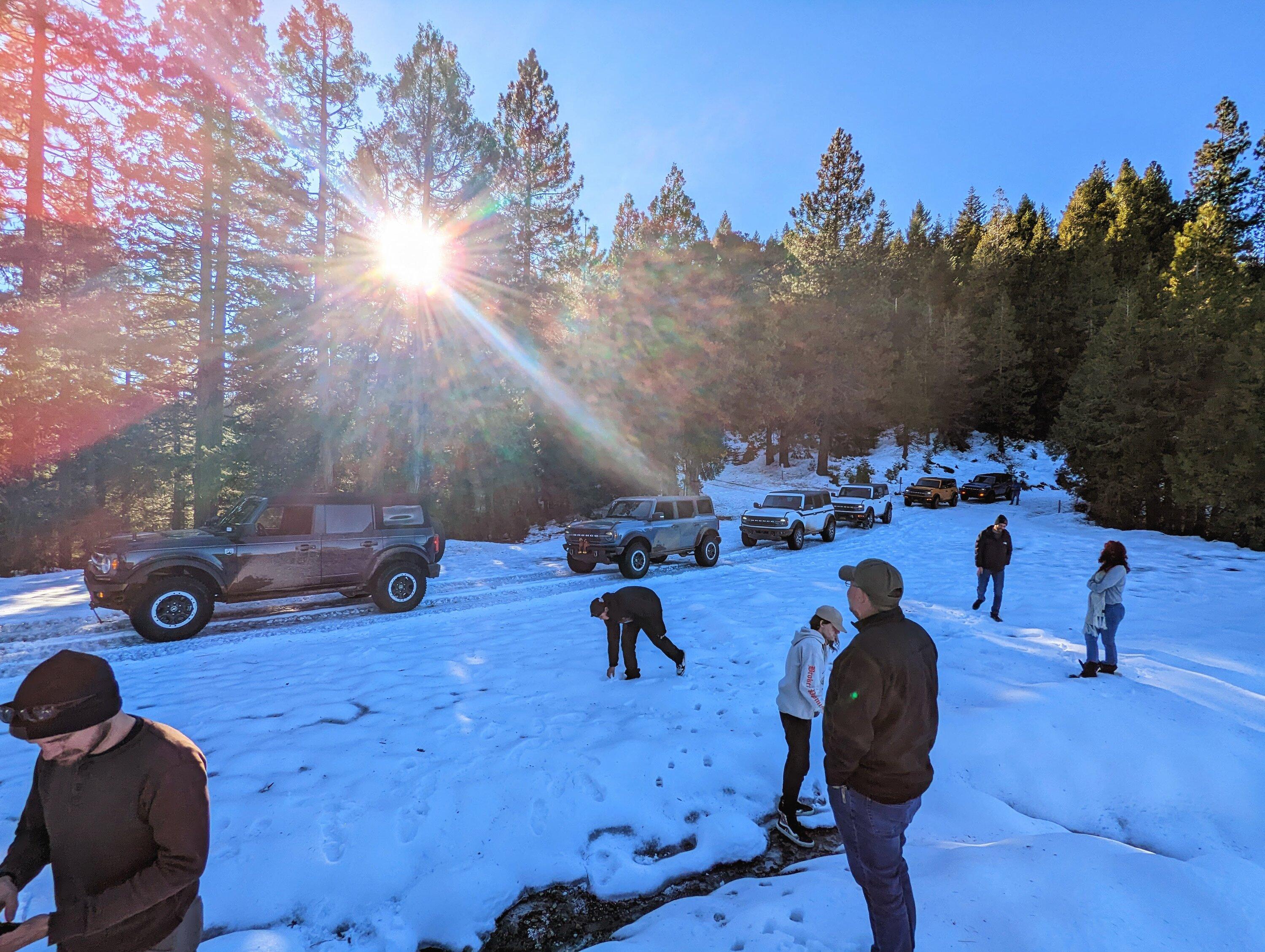 Ford Bronco Northern CA group drive up Poker Flat to Saddleback Mountain - a little detour, but still had fun 20221119_SecondTrail3