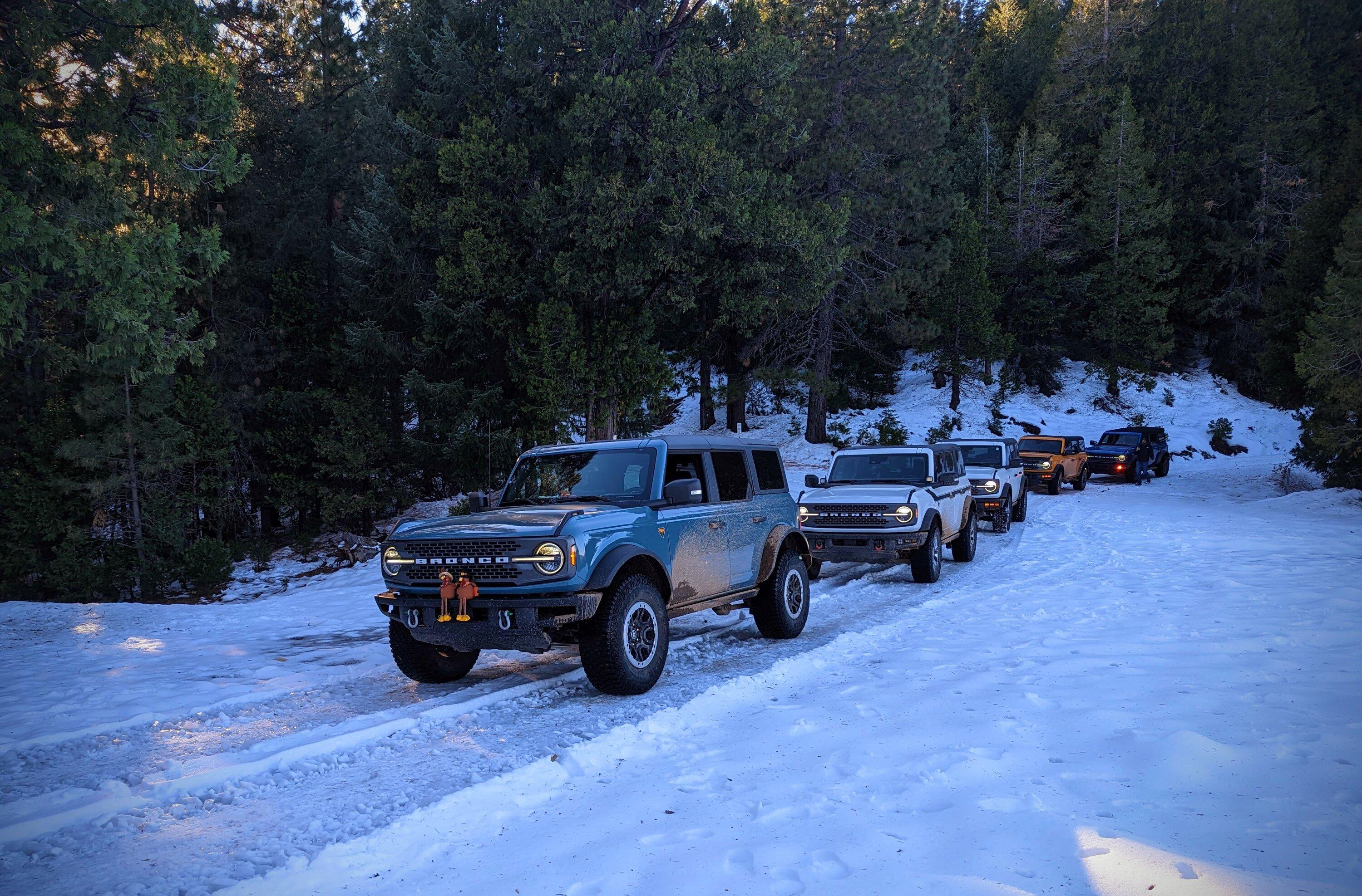 Ford Bronco Northern CA group drive up Poker Flat to Saddleback Mountain - a little detour, but still had fun 20221119_SecondTrail7