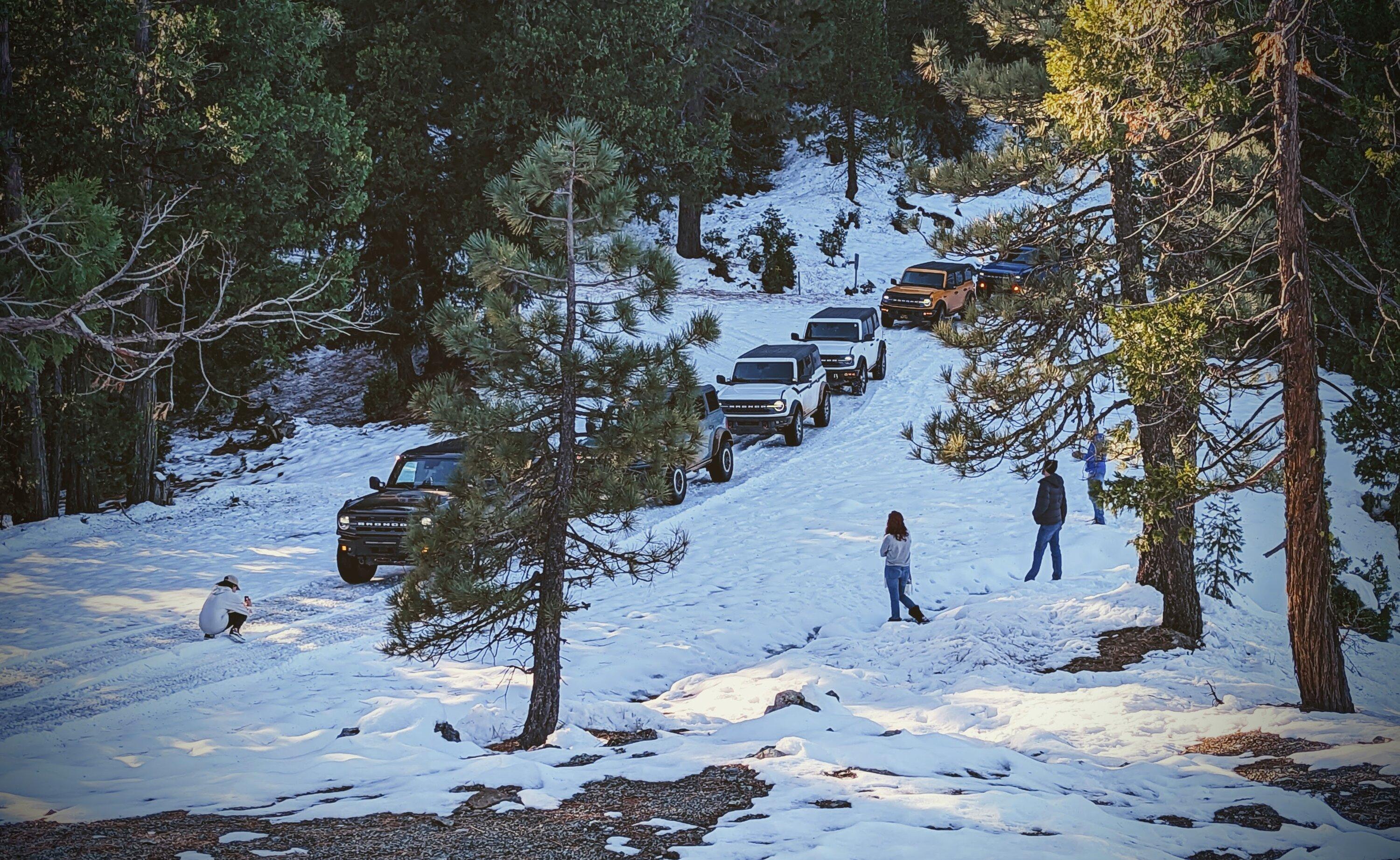 Ford Bronco Northern CA group drive up Poker Flat to Saddleback Mountain - a little detour, but still had fun 20221119_SecondTrail8