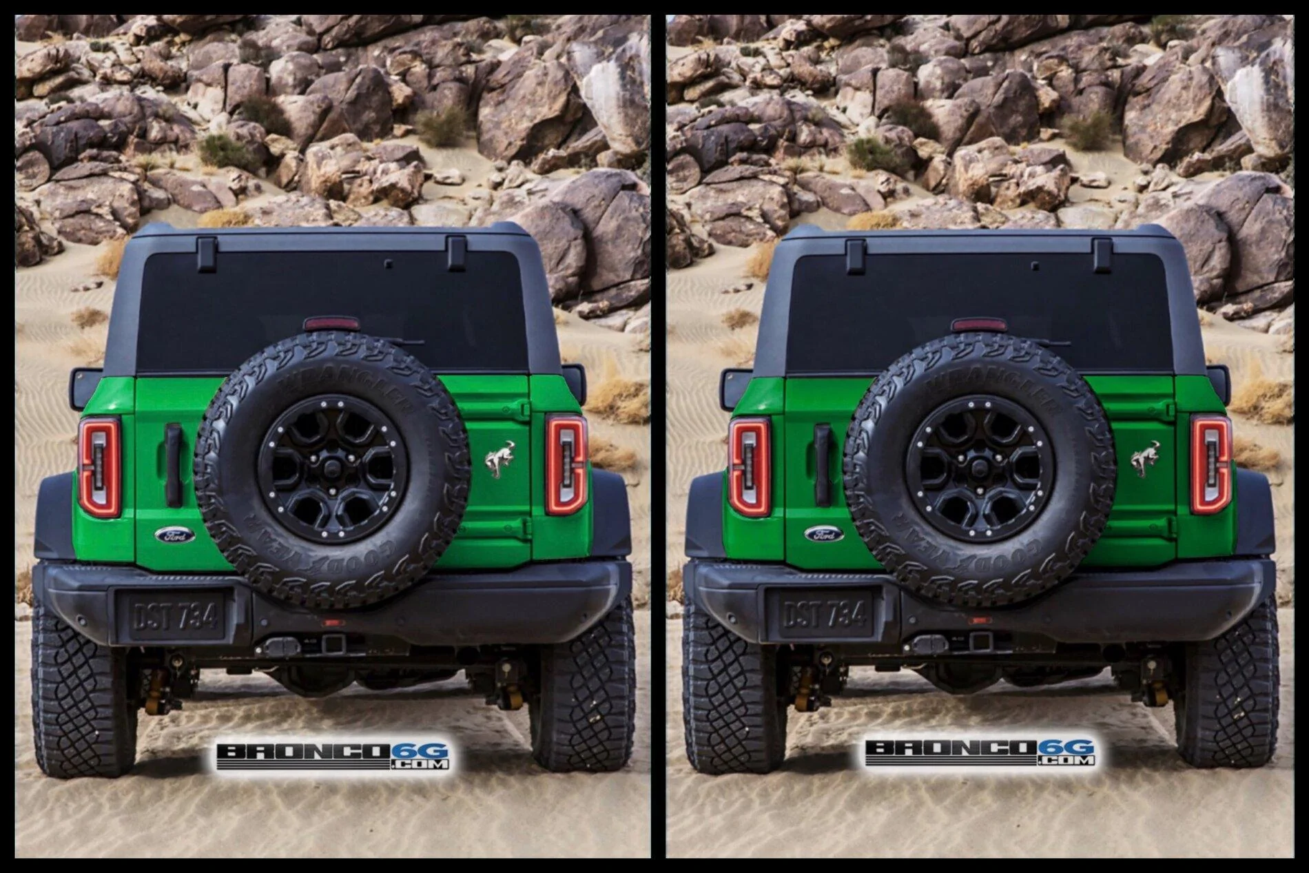 Ford Bronco Bronco Sasquatch Rear Rendered in Production And Other Colors 2-greens-jpg