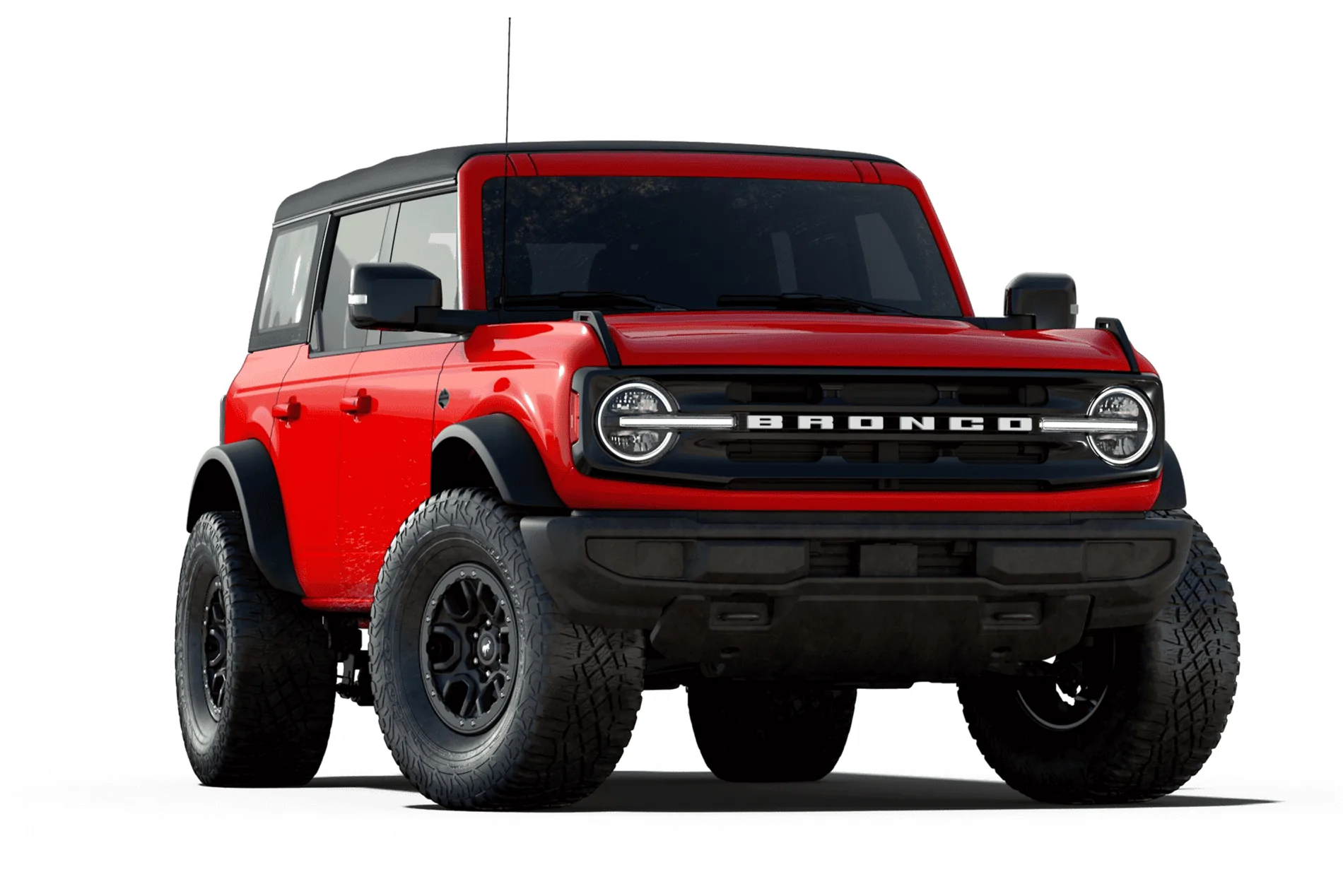 Ford Bronco Rapid Red Wildtrak Bronco w/ Black Painted Badlands Grille 1601562924277