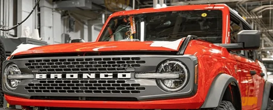 Ford Bronco Race Red thread. 1601661750499