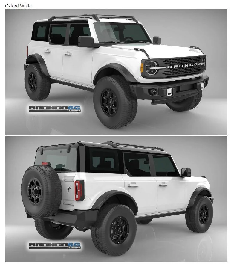 Ford Bronco 4 Door Bronco Colors 3D Model Visualized outer banks2_$38_955h