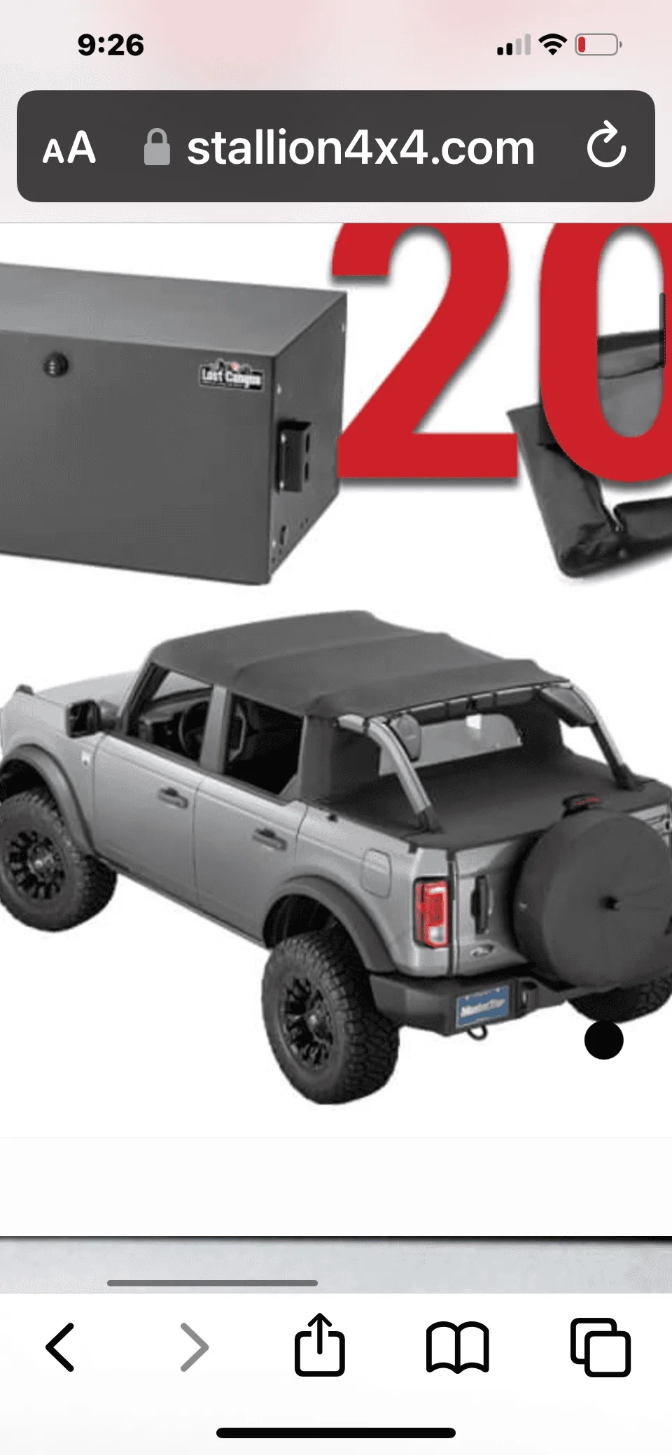 Ford Bronco Recycled rear soft top window CE71505A-A17D-461E-84D1-DEDE5BBC2B9D
