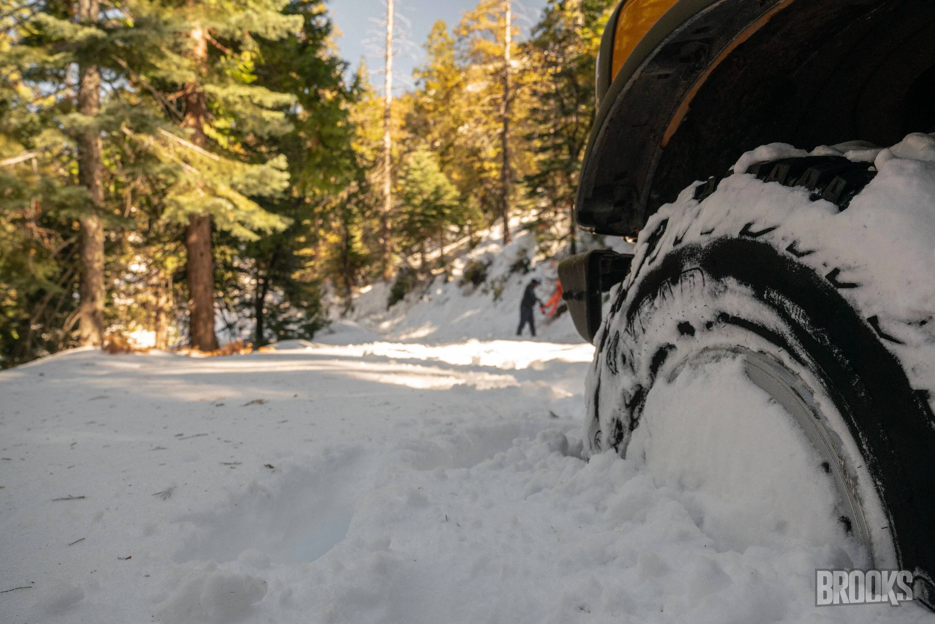Ford Bronco Northern CA group drive up Poker Flat to Saddleback Mountain - a little detour, but still had fun deep sno