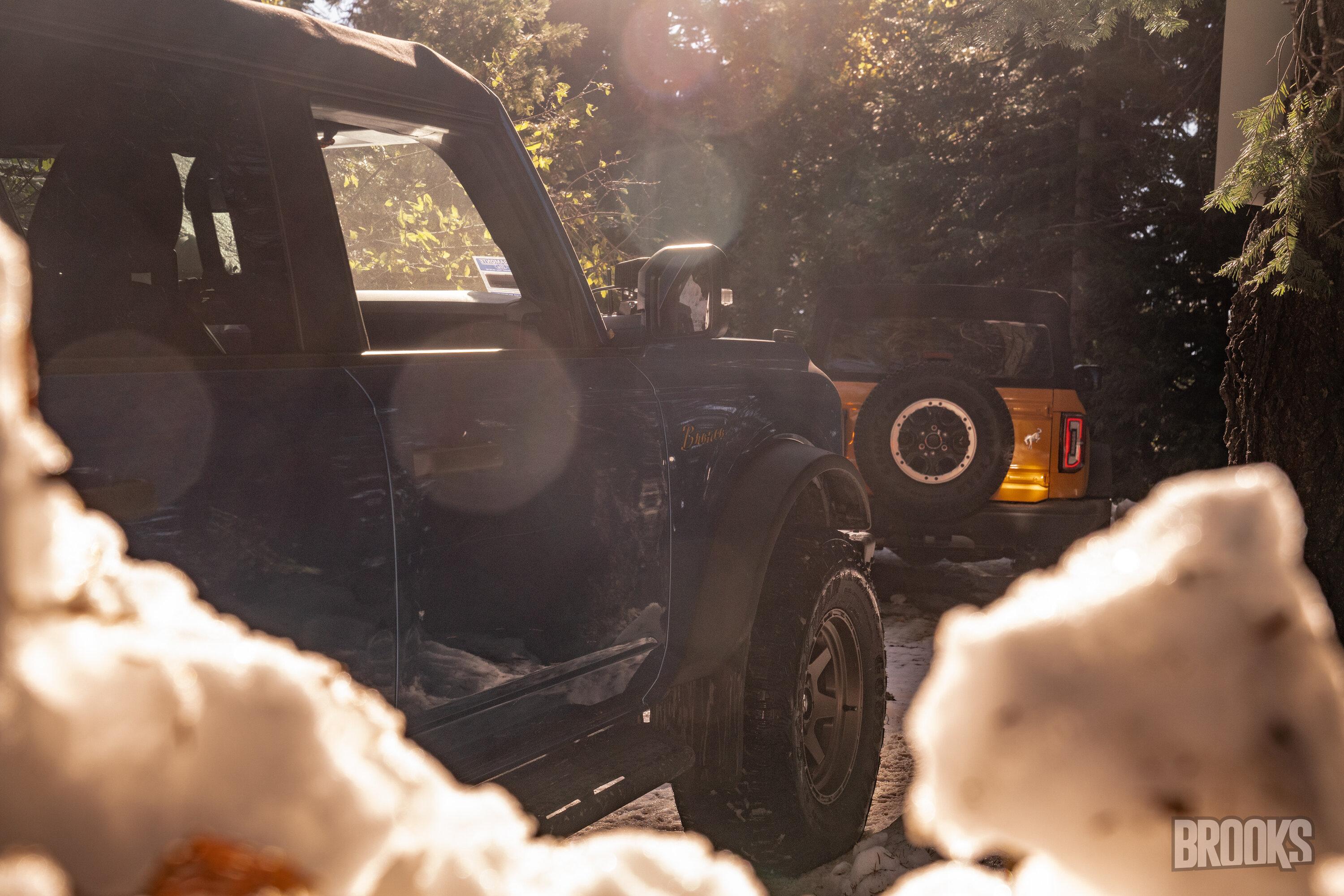 Ford Bronco Northern CA group drive up Poker Flat to Saddleback Mountain - a little detour, but still had fun my bronco sunflare