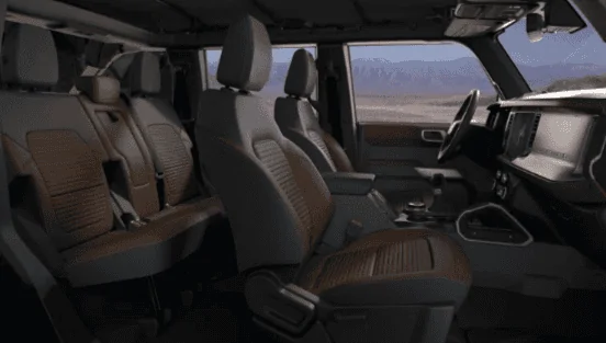 Ford Bronco Roast interior from 4dr OBX rear