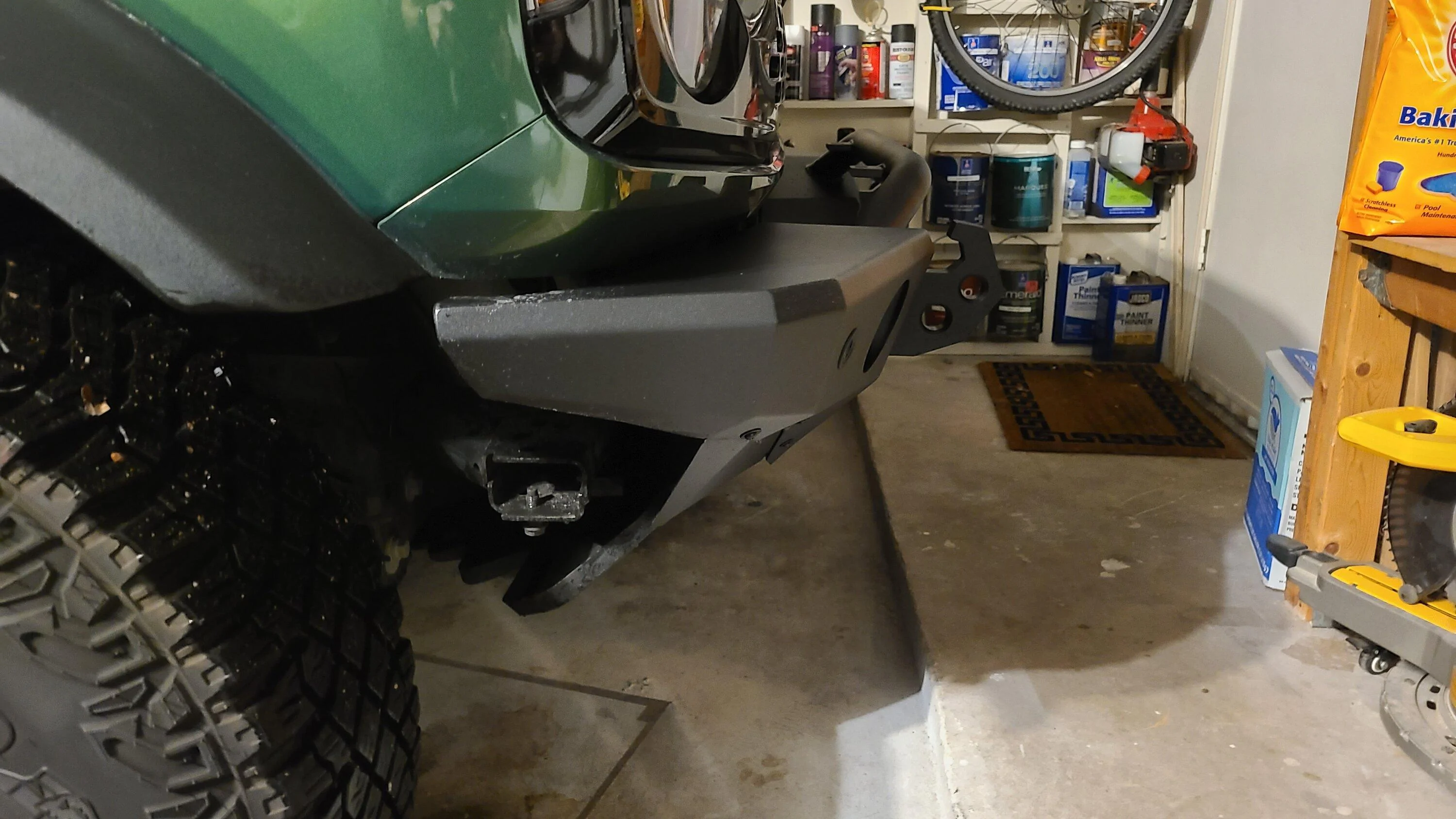 Ford Bronco Havoc F/R bumpers, Hooke Road step rails, Rigid lights, Antenna delete, Custom heavy mud flaps...exterior mods complete! 20221121_212100