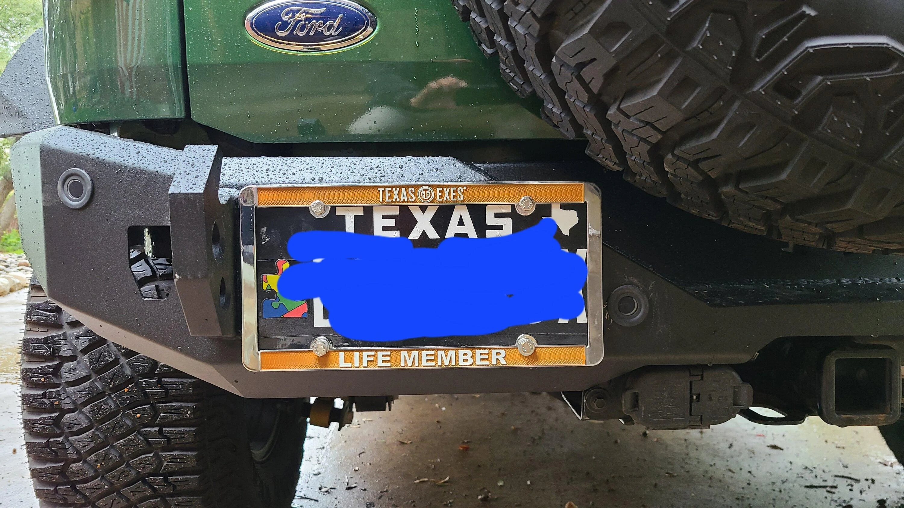 Ford Bronco Havoc F/R bumpers, Hooke Road step rails, Rigid lights, Antenna delete, Custom heavy mud flaps...exterior mods complete! 20221119_111341