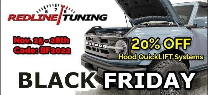Ford Bronco Hood struts: which ones to get? slide-Black Friday 2022 Bronco