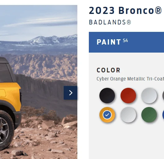Ford Bronco Cyber Orange retained for 2023! 1669132773041