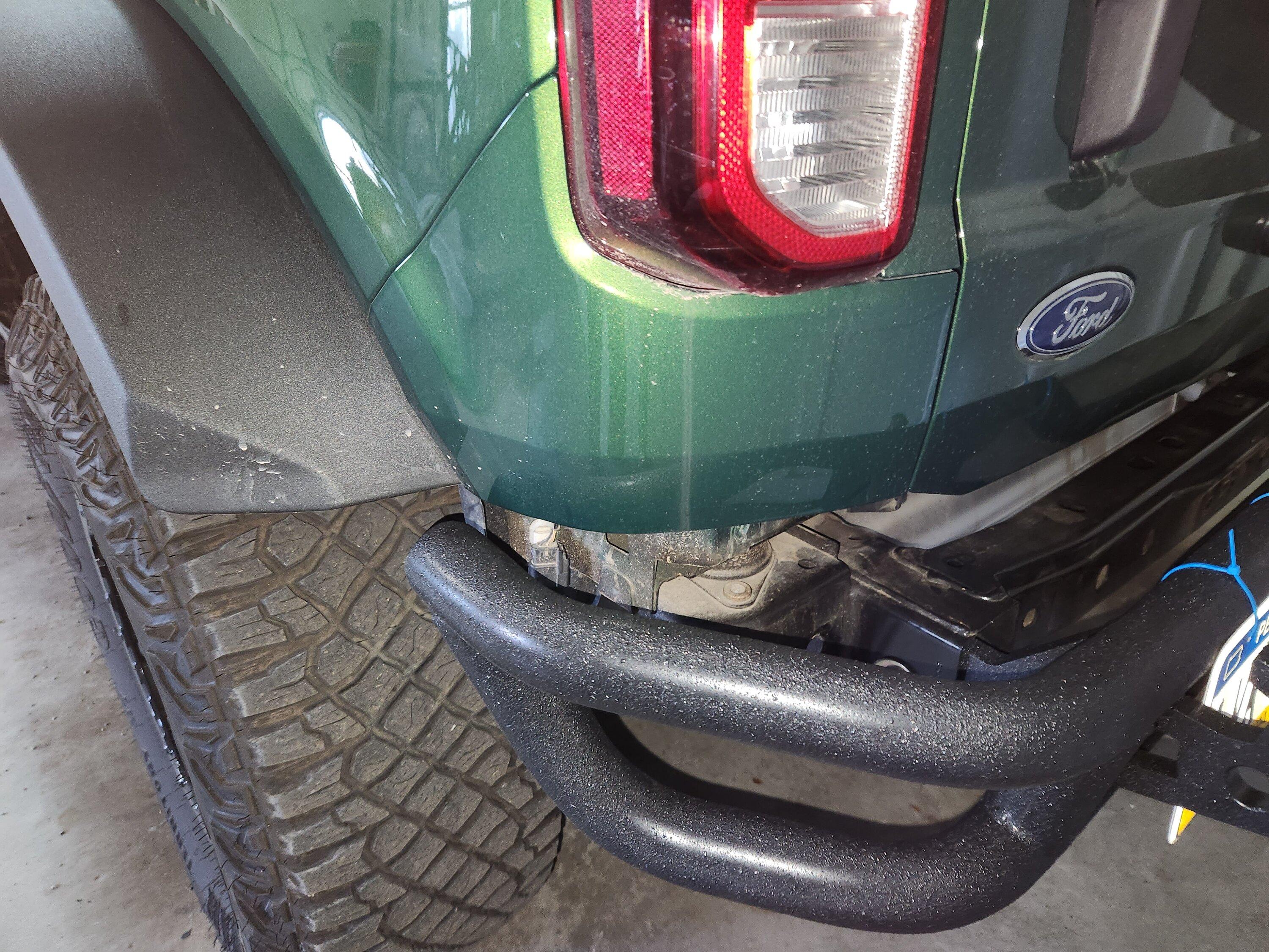 Ford Bronco Rear bumper exposed plug 20221123_105814