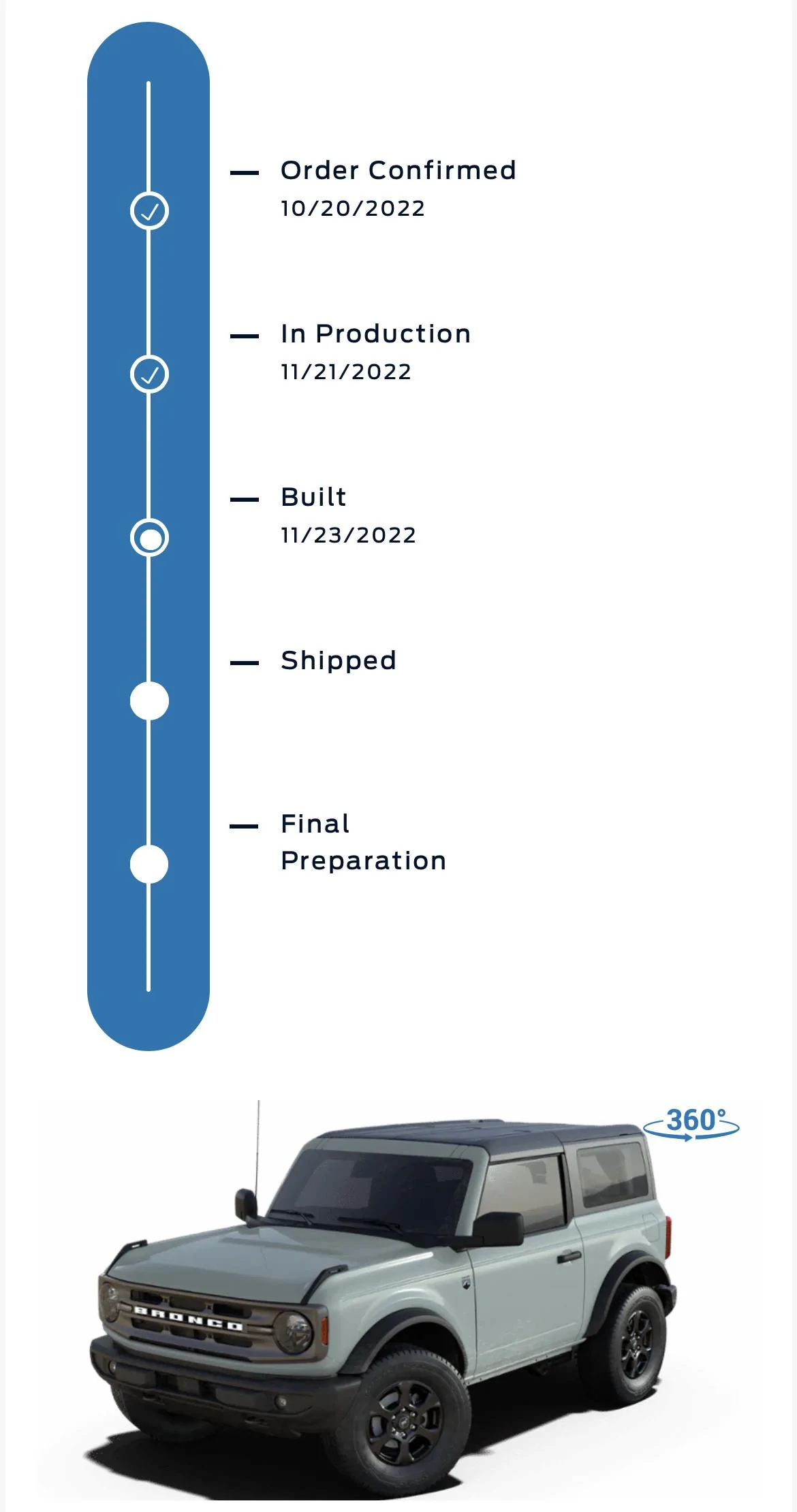 Ford Bronco 11/21/2022 Build Week w/Spreadsheet 9870D760-AA51-4E00-8EC6-166192FAECD4