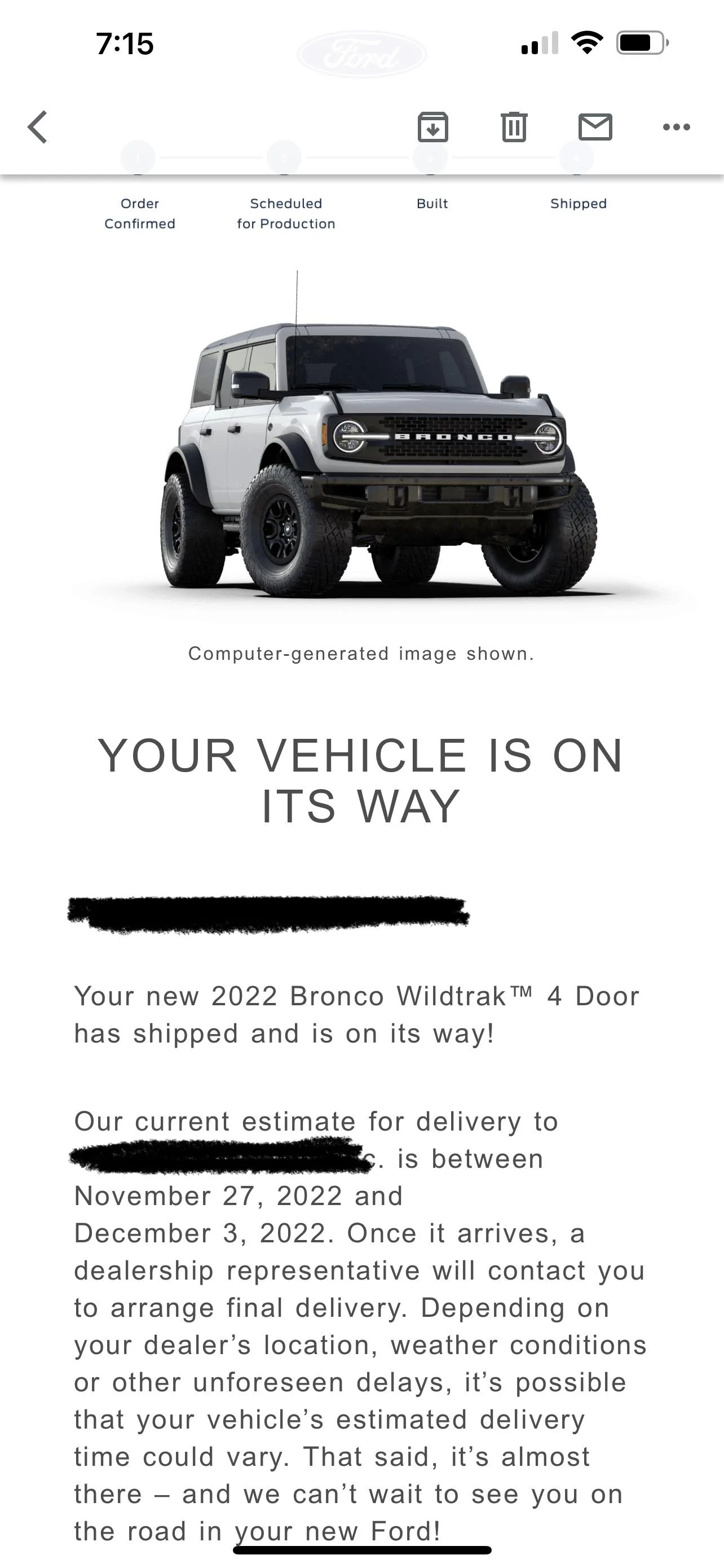 Ford Bronco 9/19/22 Build Week B66A8781-8788-4F8D-A4CA-B23B02AE06C8