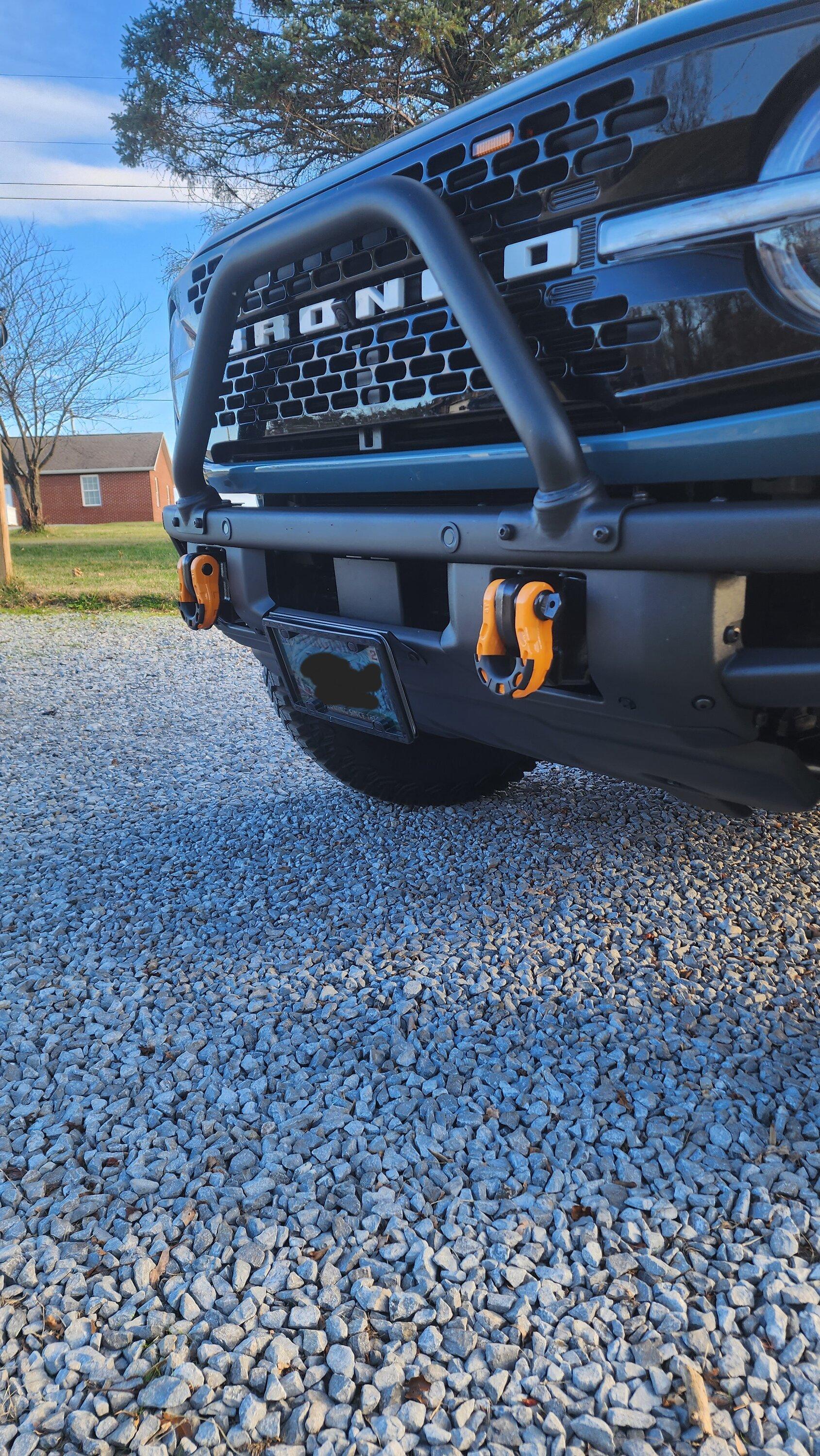 Ford Bronco Front License Plate Bracket recommendations? 20221124_160527