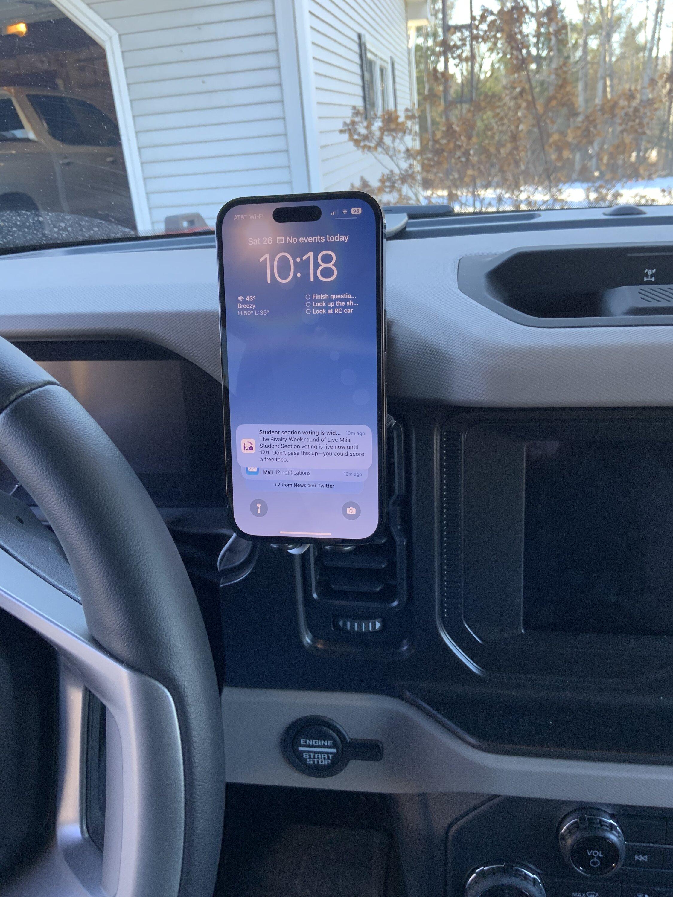 Ford Bronco Finally, a Magsafe charging setup I like... C65B8036-706B-4EF1-B285-09272B46C335